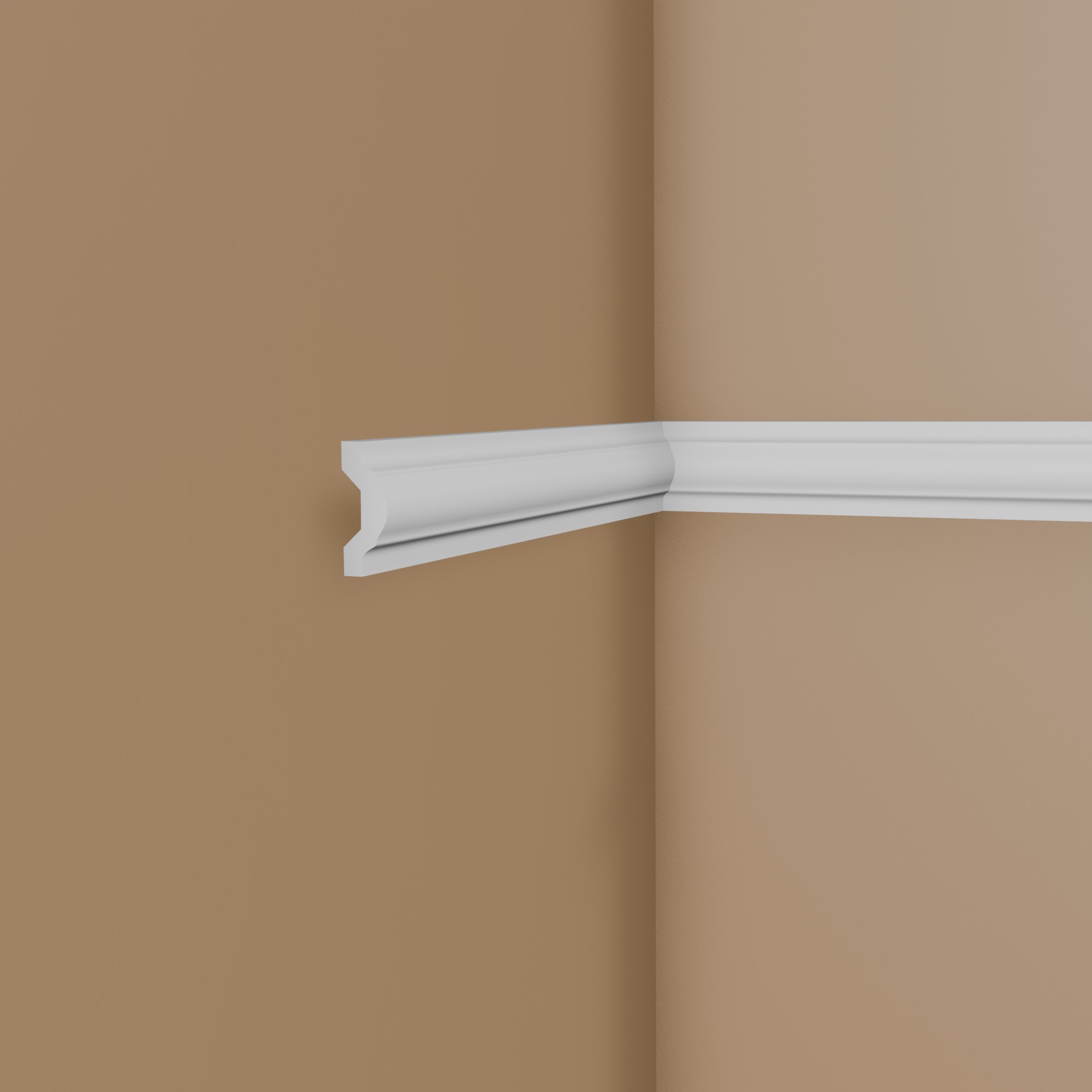 Moldura mural Mardom MDD351 Profoam 25 x 76 x 2000 mm Moldura decorativa blanca para estuco