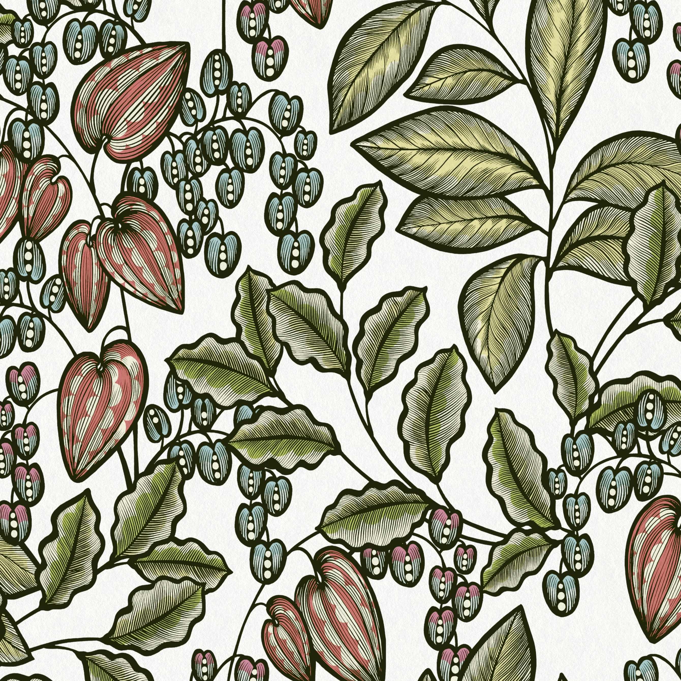 A.S. Creation Impresión Floral 377545 Papel pintado no tejido Diseño floral 0,53 x 10,05 m Colorido