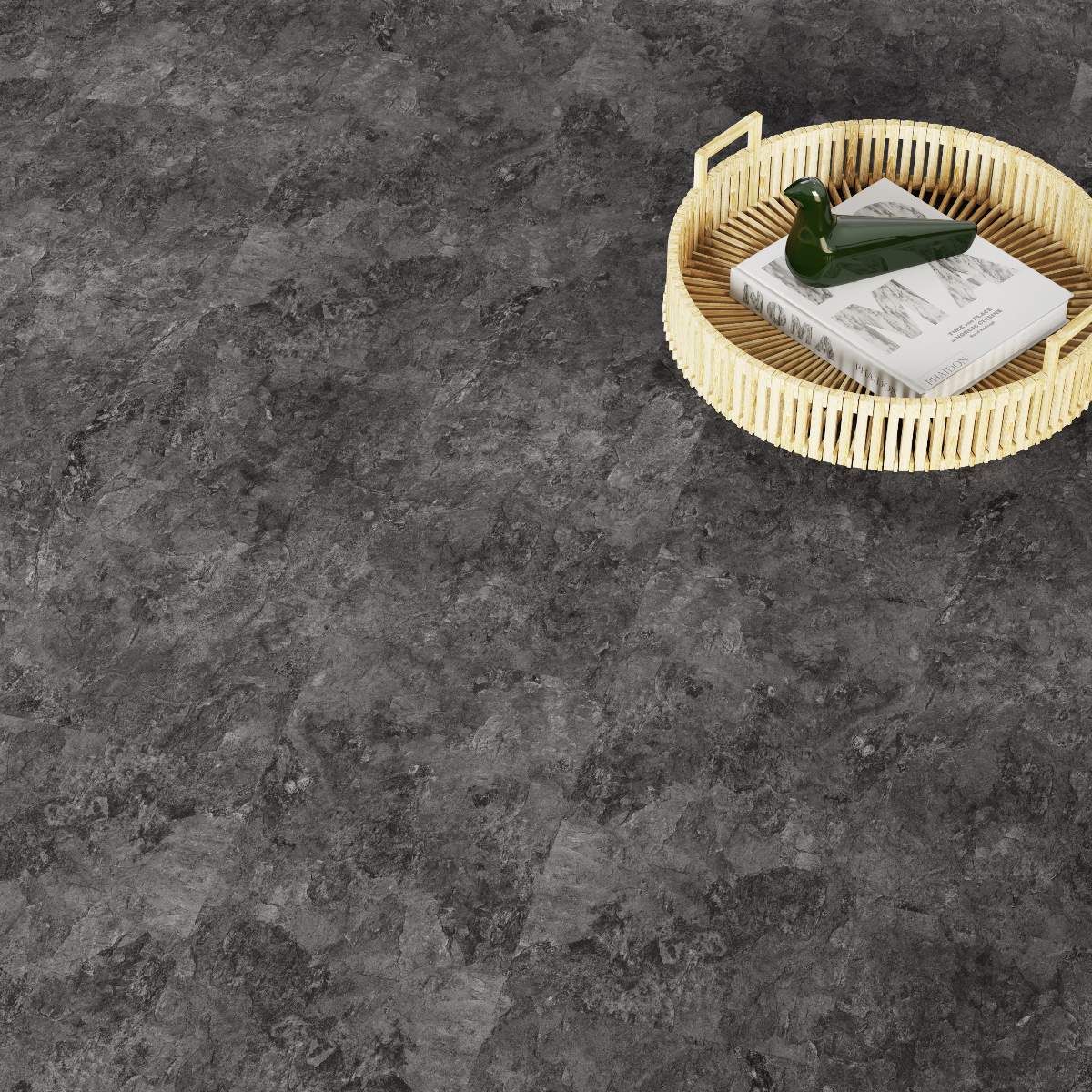 Suelo vinílico DESIGN 555 Dryback 609 x 304 x 2,5 mm Vinilo adhesivo Aspecto piedra Aspecto baldosa Gris NKL42