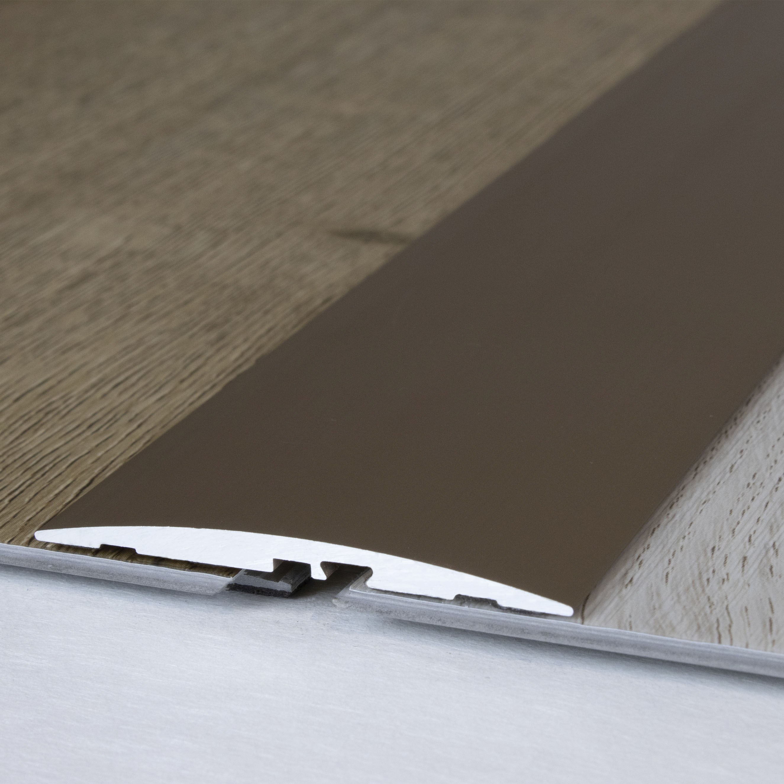 Perfil de transición PROVISTON, altura 4 mm, ancho 58 mm, tira de transición, aluminio