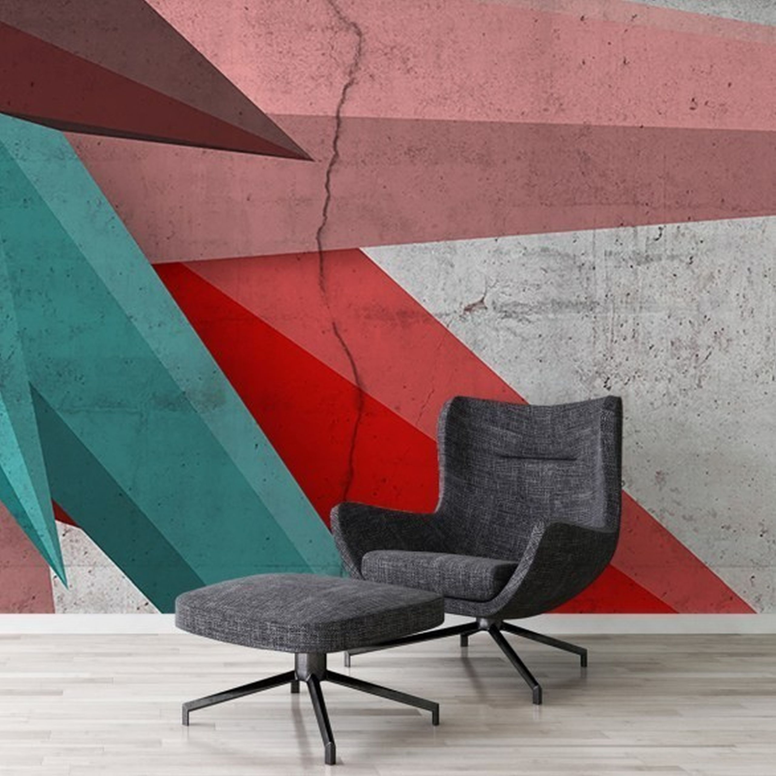 A.S. Creation Atelier 47 DD116835 Fotomural Tejido no tejido 800 x 250 cm 3D Rosa