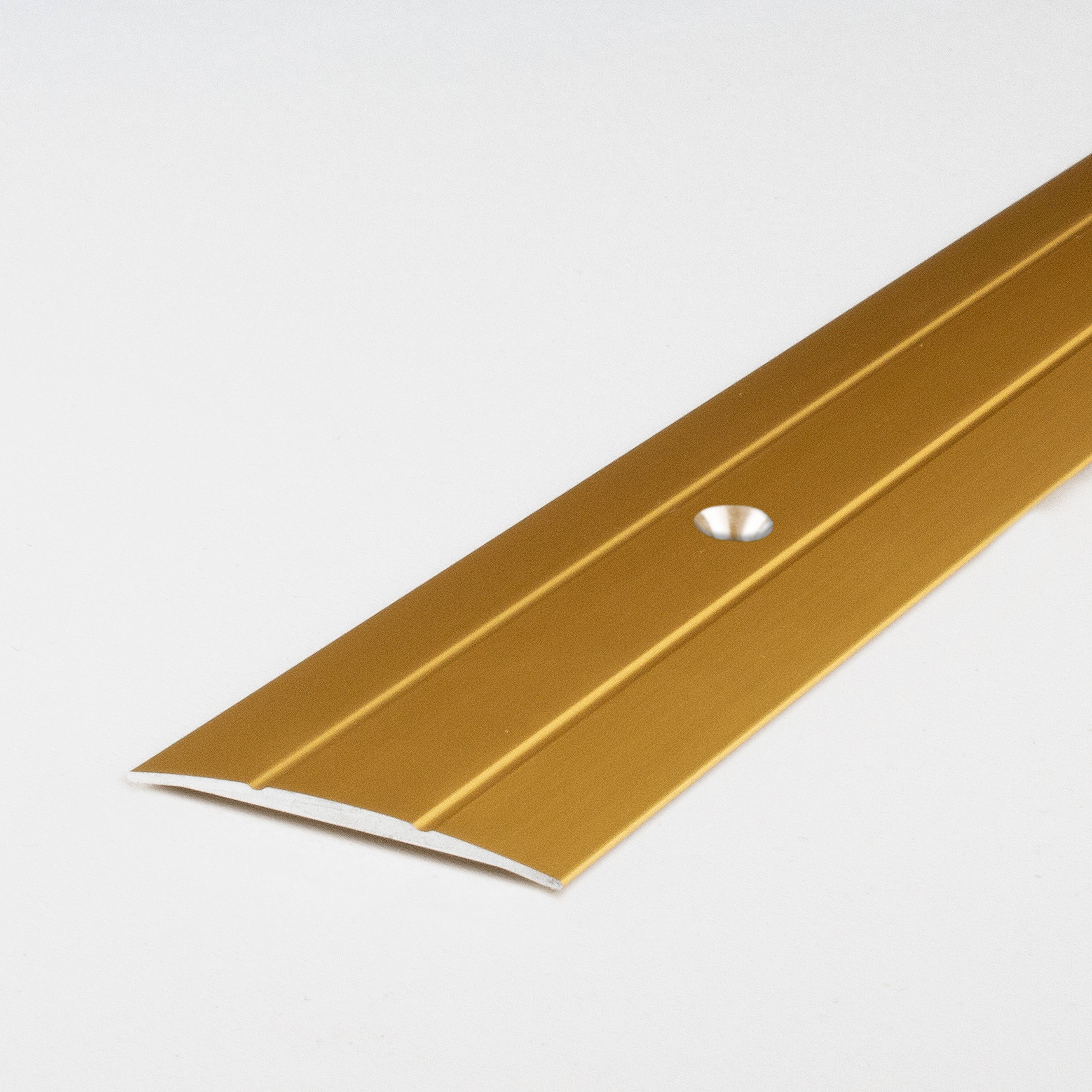 Perfil de transición PROVISTON Den Helder, altura 2,5 mm, ancho 38 mm, tira de transición de aluminio anodizado