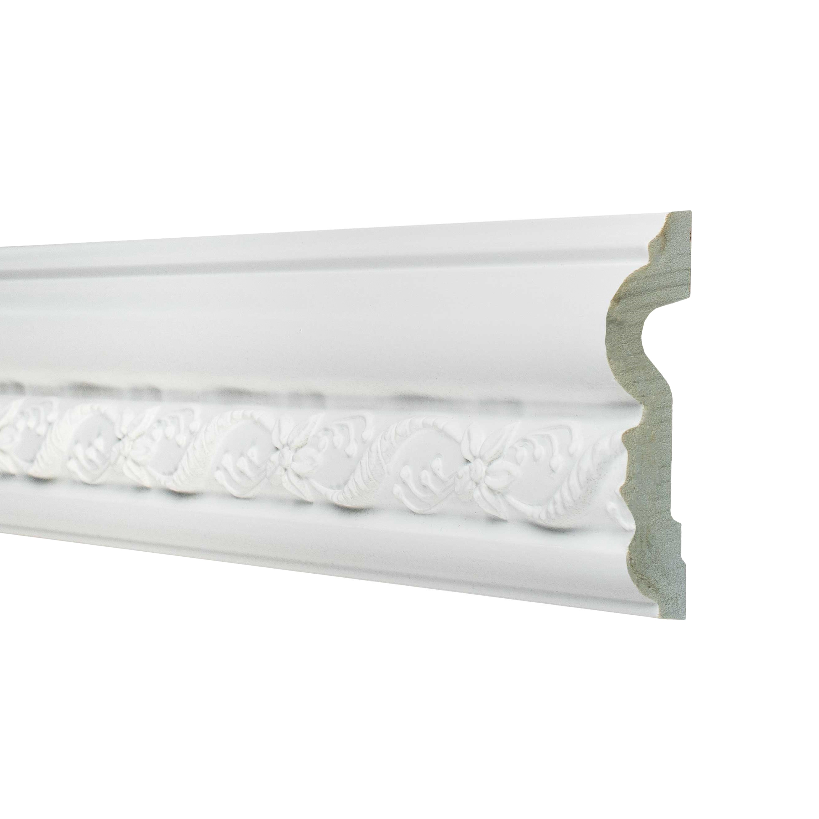 Moldura decorativa NMC Z30 ARSTYL para pared, 20 x 80 x 2000 mm, poliuretano blanco