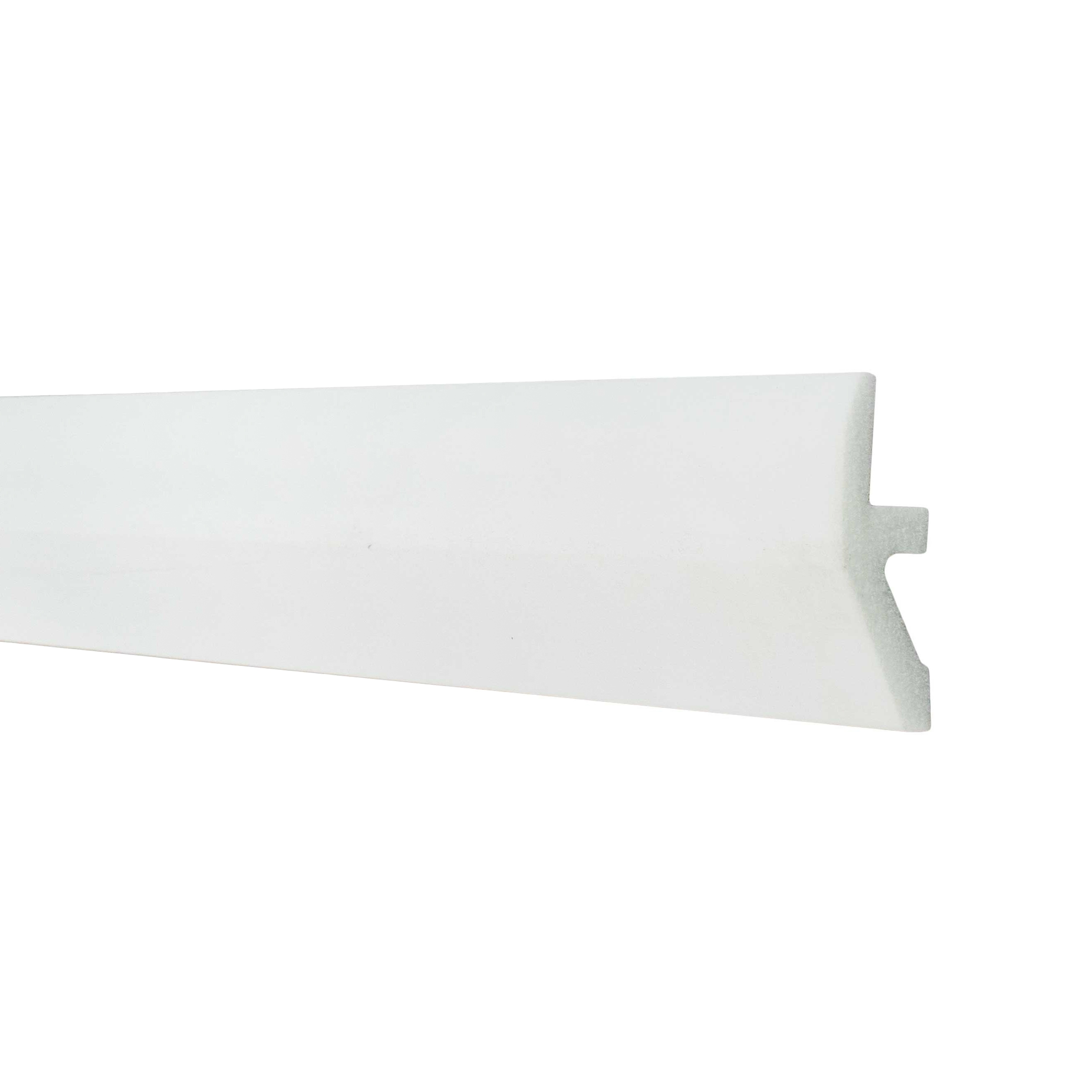 Moldura decorativa W1 18 x 55 x 2000 mm Moldura de pared Poliestireno Blanco NMC WALLSTYL