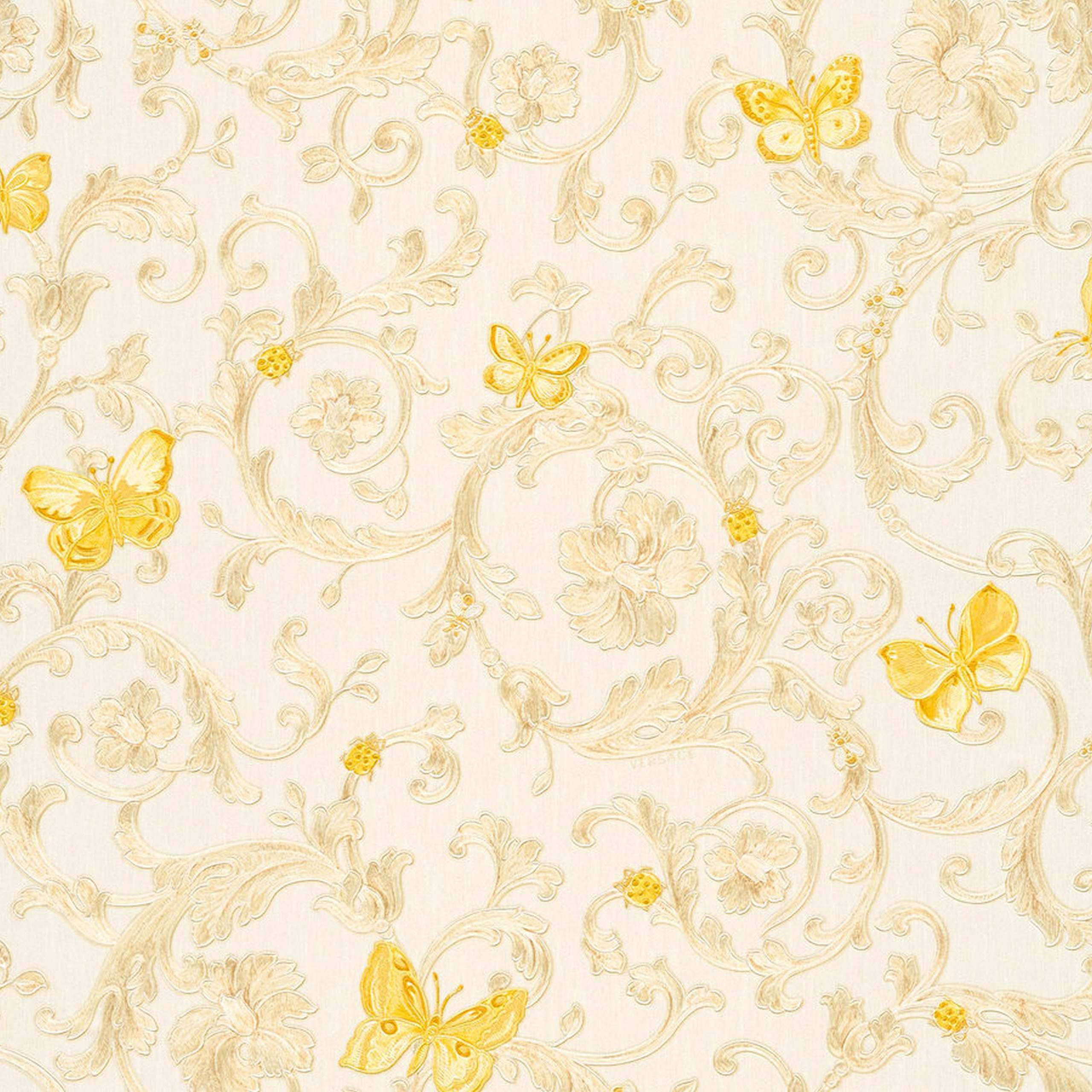A.S. Creation Versace 3 343251 Papel pintado no tejido Vintage Retro 0,7 x 10,05 m crema