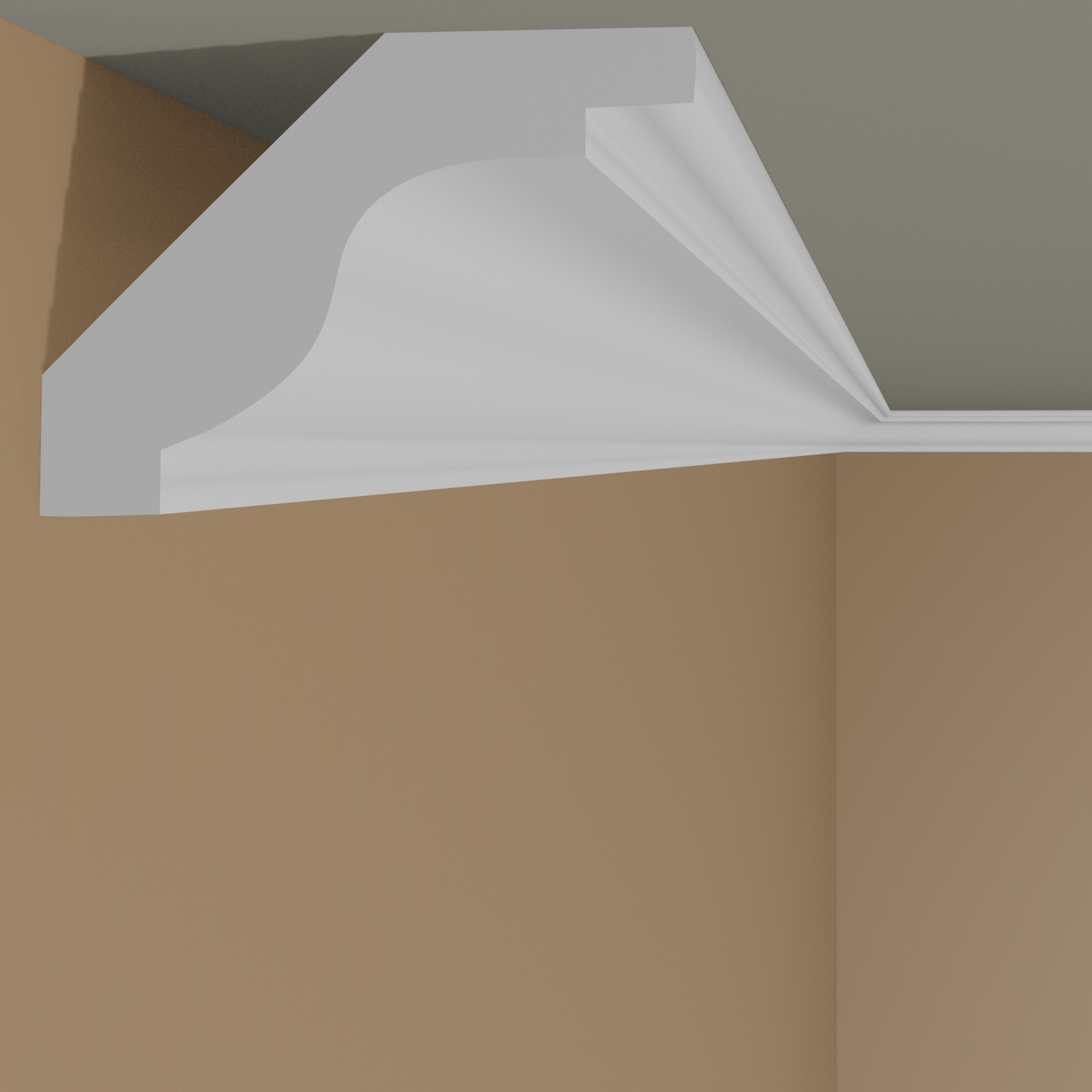 Moldura de techo Mardom MDB135 Profoam 35 x 28 x 2000 mm Moldura decorativa blanca