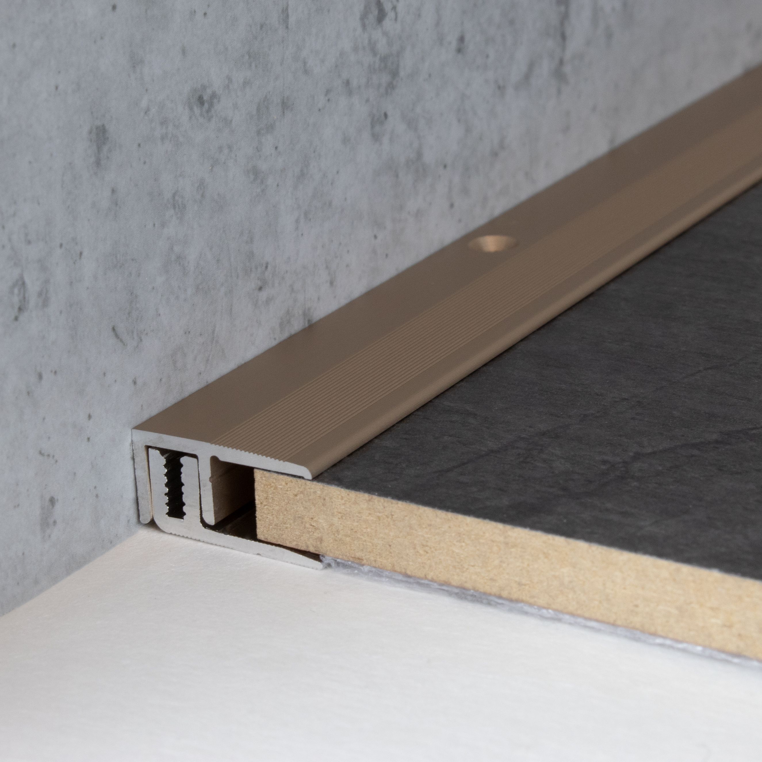 Perfiles de remate y canto PROVISTON Edmonton, altura 10 mm, ancho 21 mm, altura del canto 7 - 15 mm