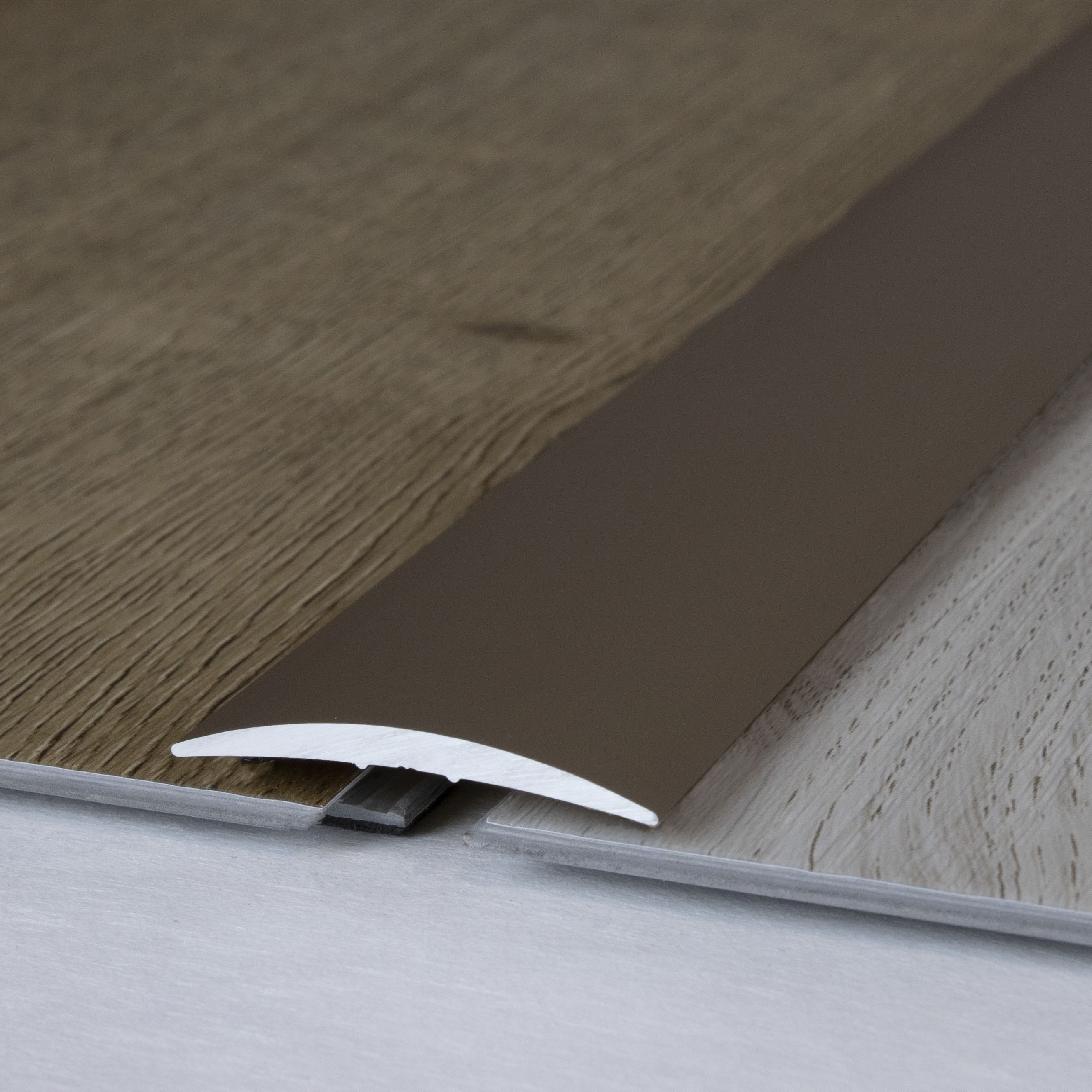 Perfil de transición PROVISTON Brujas 4,5 x 37 mm, tira de transición de aluminio anodizado