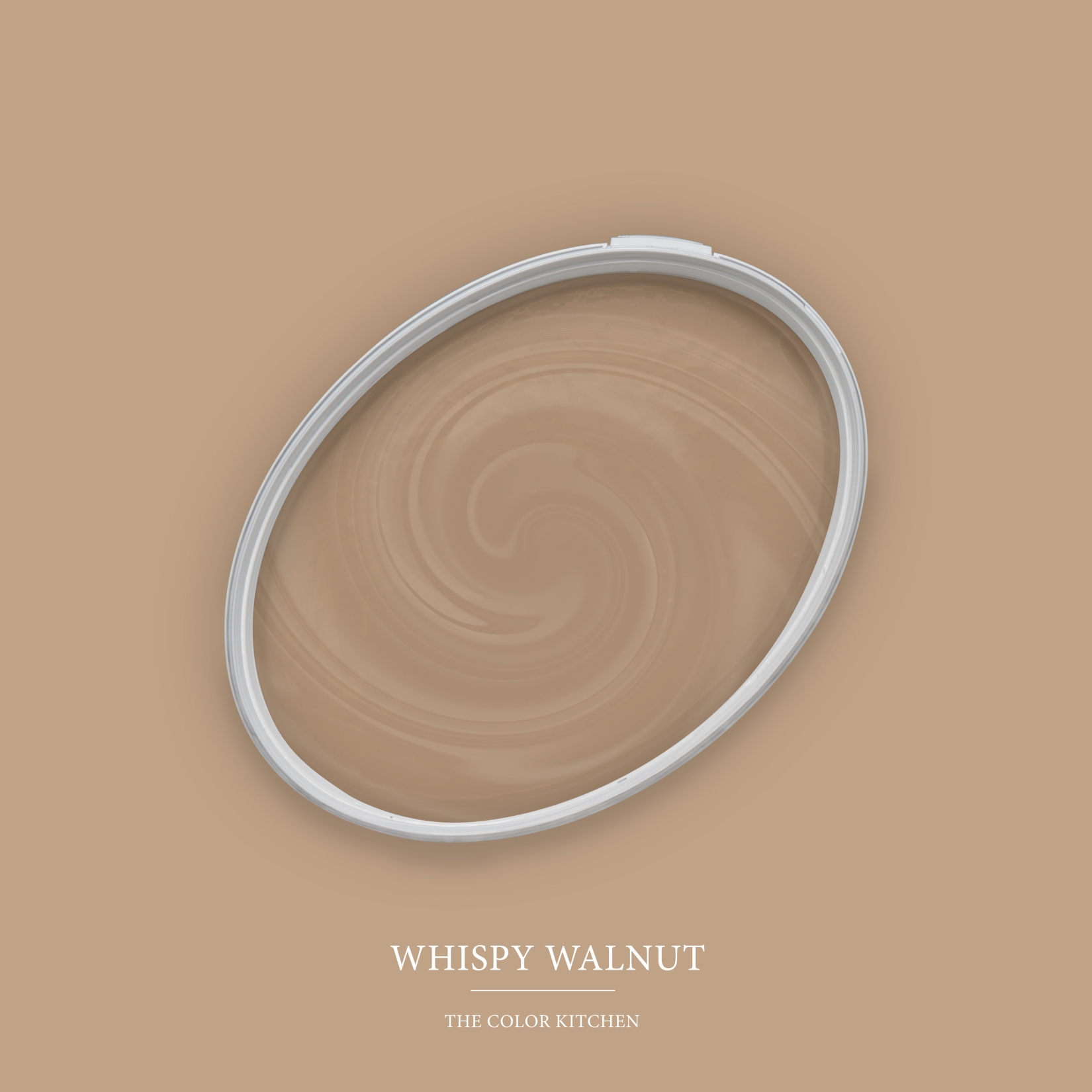 Pintura de pared marrón mate The Color Kitchen Whispy Walnut Pintura de emulsión interior exclusiva, alta cobertura