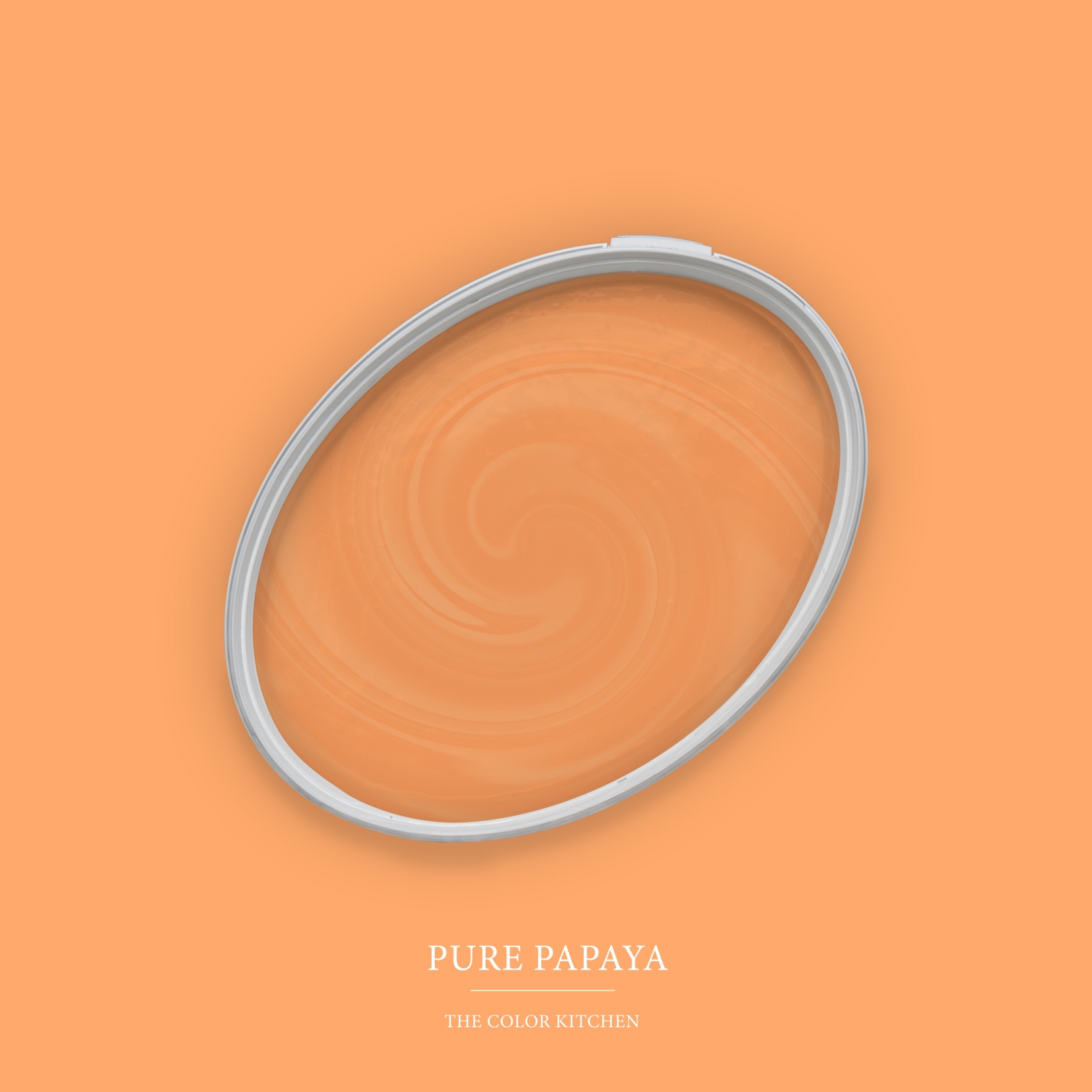 Pintura mural naranja mate The Color Kitchen Pure Papaya Pintura plástica exclusiva para interiores, alta cobertura
