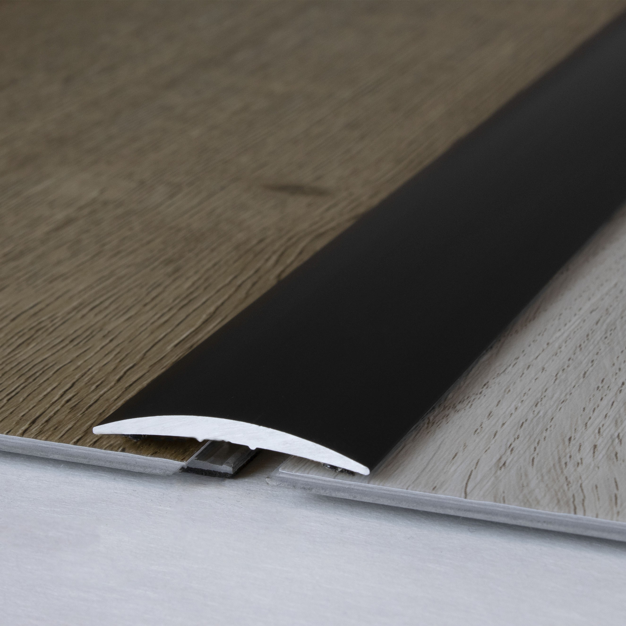 Perfil de transición PROVISTON Brujas 4,5 x 37 mm, tira de transición de aluminio anodizado