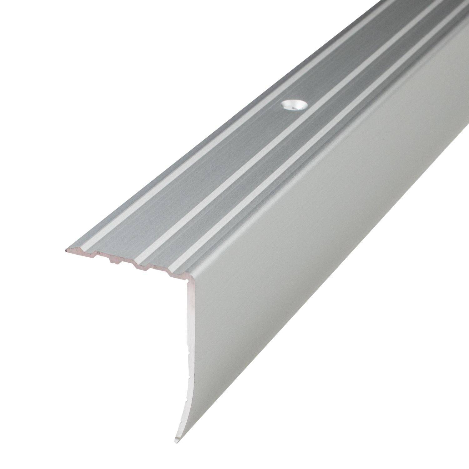 PROVISTON Perfiles de canto y ángulo para escaleras Altura 43 mm Ancho 31 mm Longitud 1000 mm Aluminio anodizado