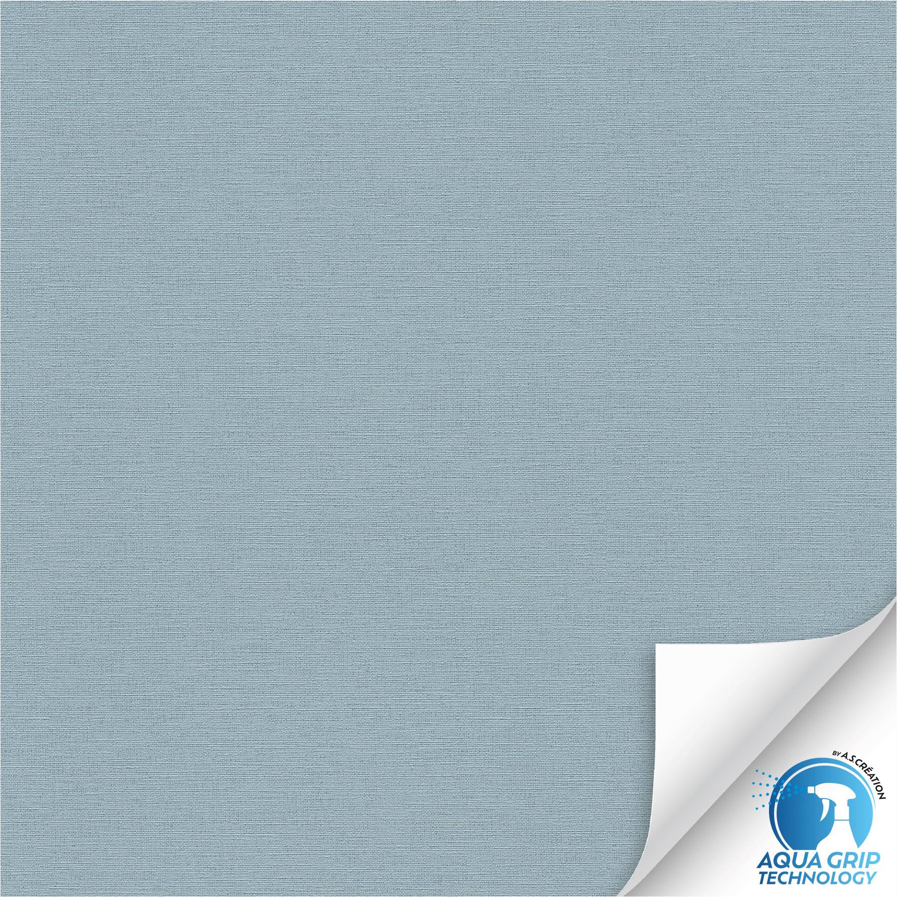 Papel pintado no tejido 785753 WOW preencolado liso azul sólido A.S. Création