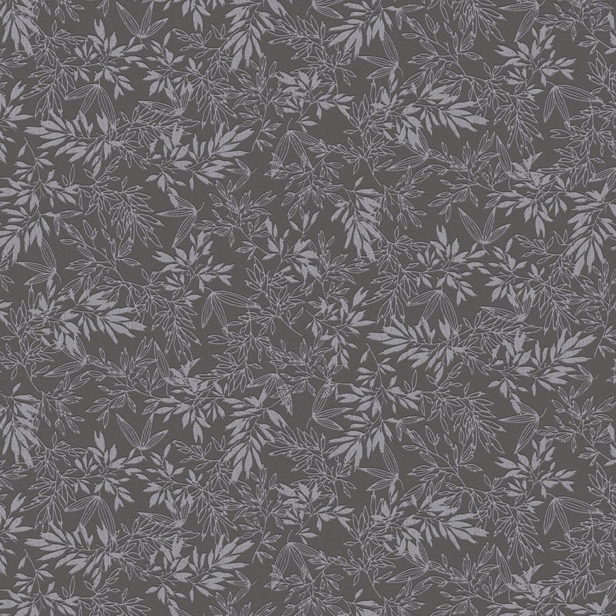 A.S. Creation Atractivo 2 390284 Papel pintado no tejido Diseño floral 10,05 x 0,53 m Negro
