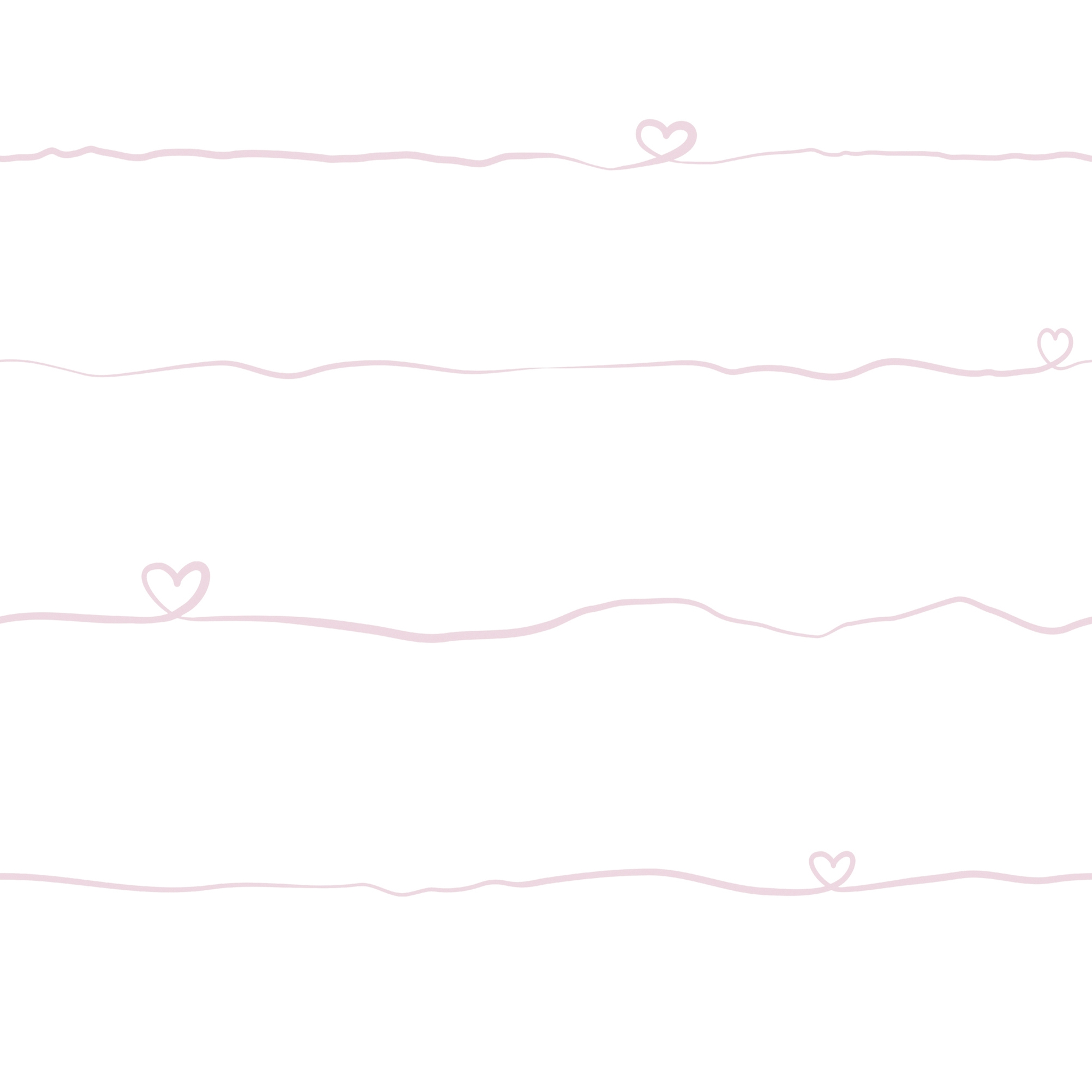 A.S. Creation Little Love 381402 Papel pintado no tejido Habitación infantil 0,53 x 10,05 m Blanco Rosa