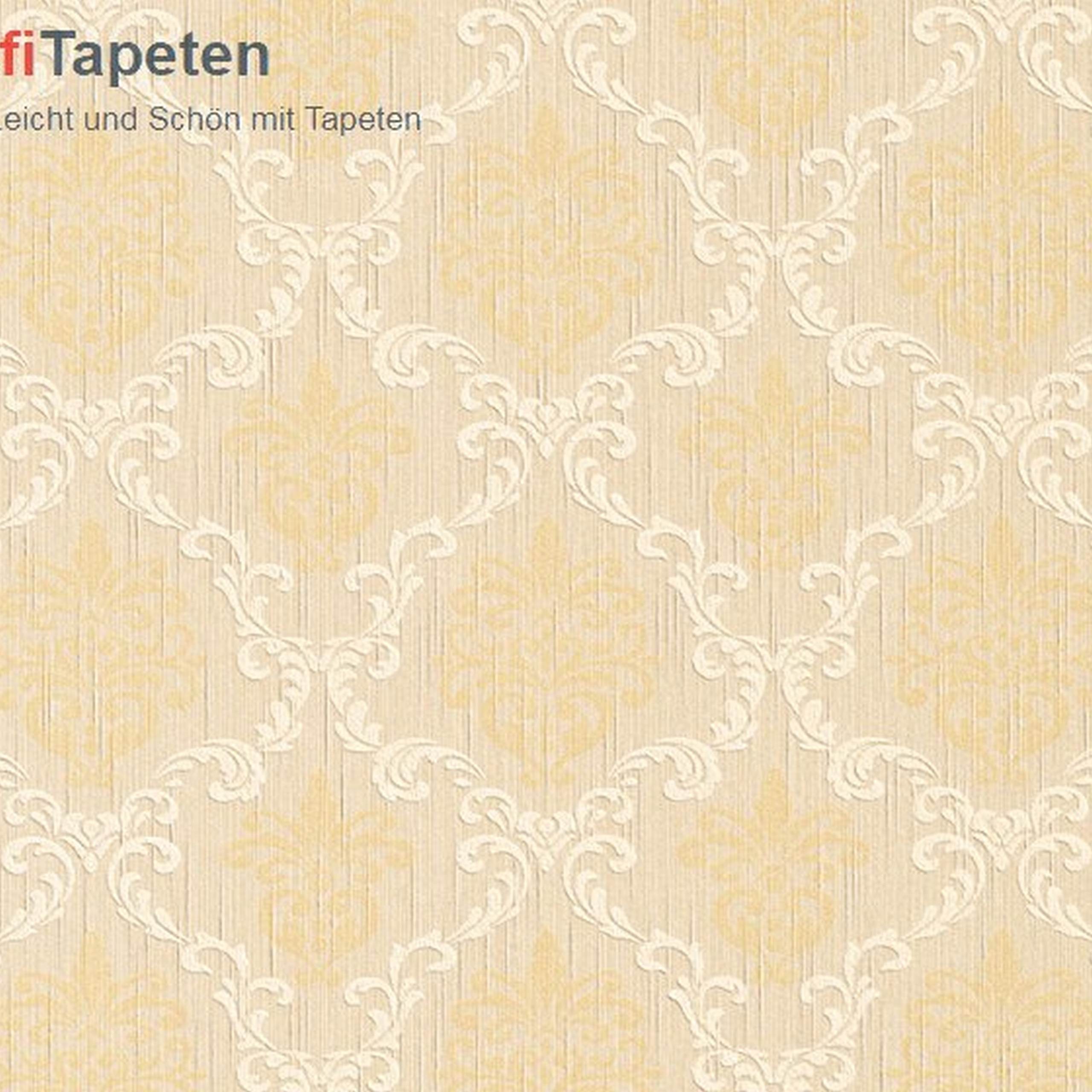 A.S. Creation Tessuto 956292 Papel pintado no tejido Barroco 0,53 x 10,05 m Beige