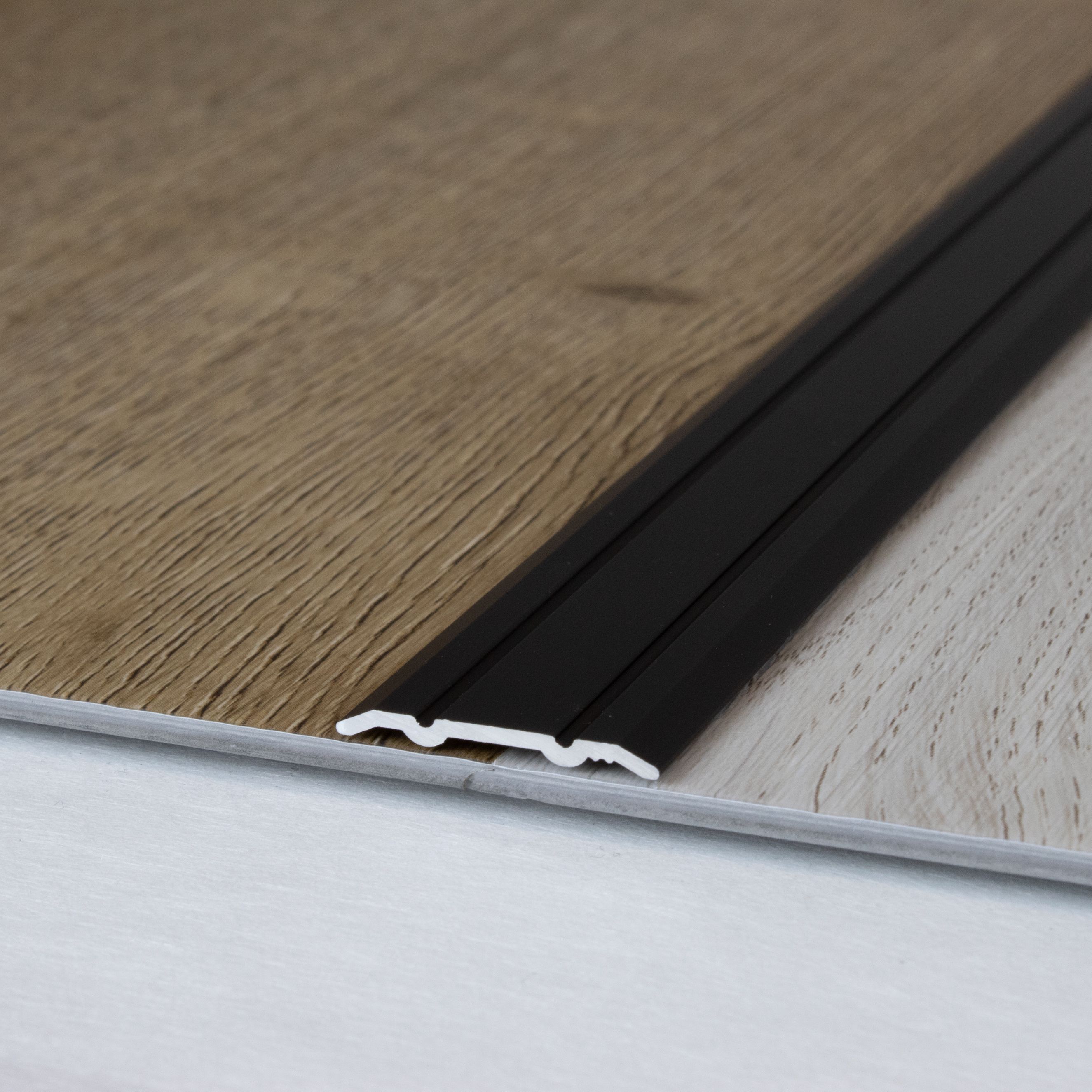 Perfil de transición Auer Alkmaar H 2,3 mm W 24,5 mm Riel de transición de aluminio anodizado