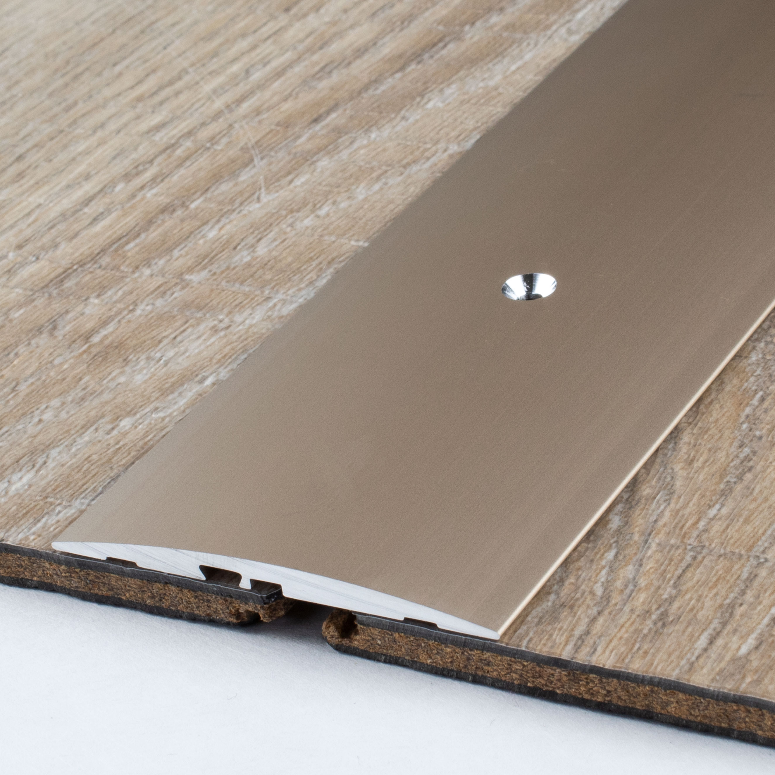 Perfil de transición PROVISTON, altura 4 mm, ancho 58 mm, tira de transición, aluminio