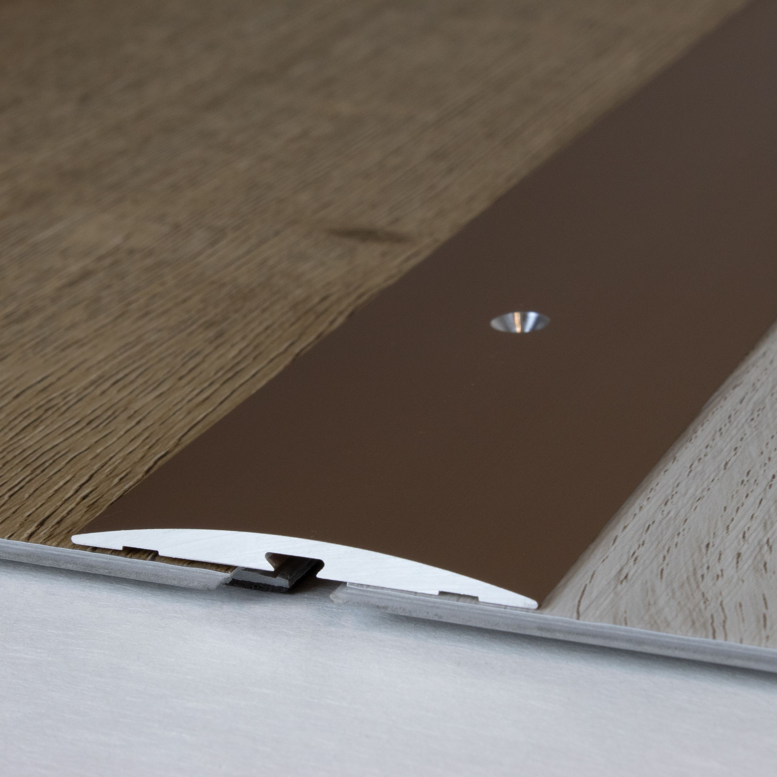 Perfil de transición PROVISTON Brecht H 4 mm W 50 mm tira de transición aluminio anodizado