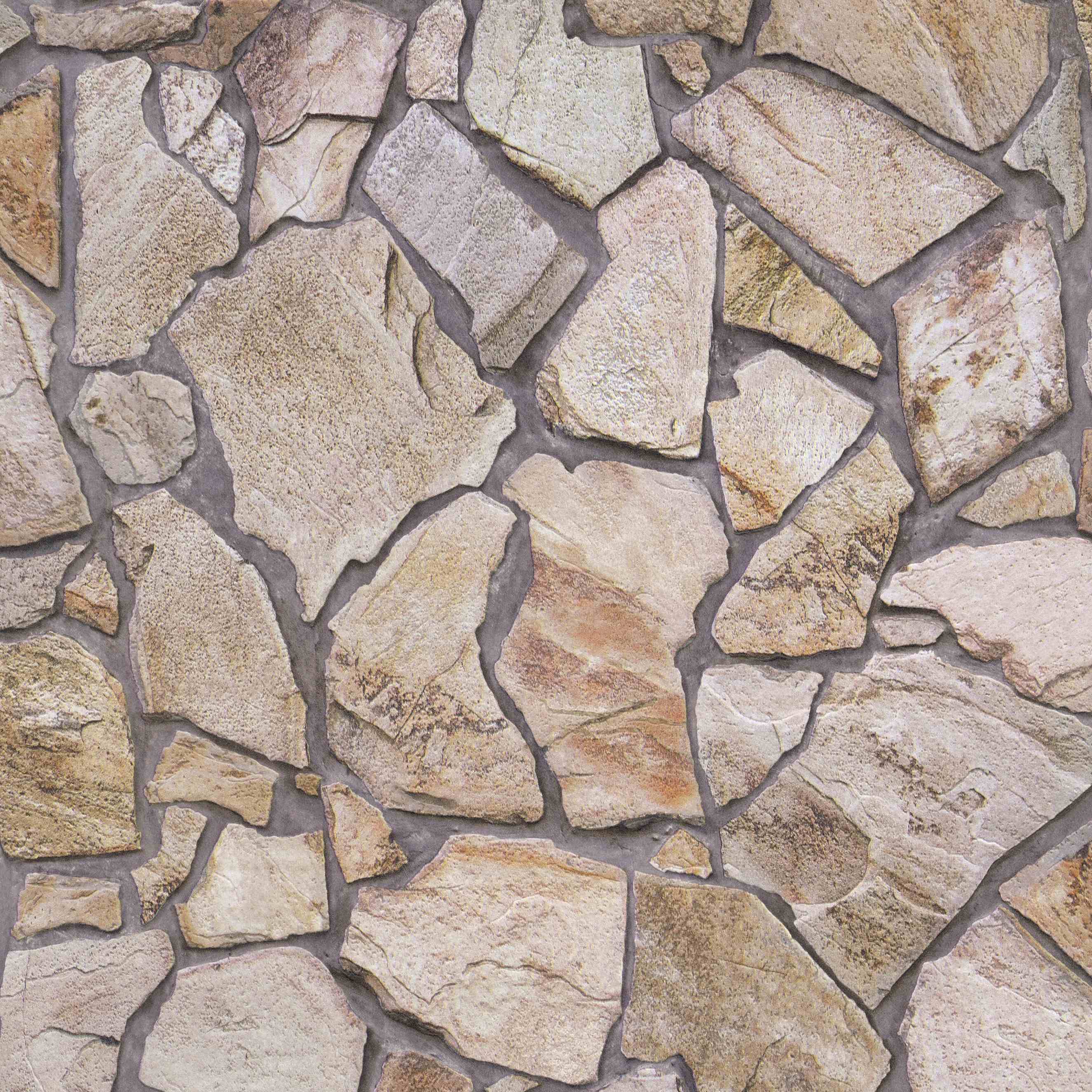 A.S. Creation Elements 927316 Papel pintado no tejido Imitación piedra 0,53 x 10,05 m Marrón