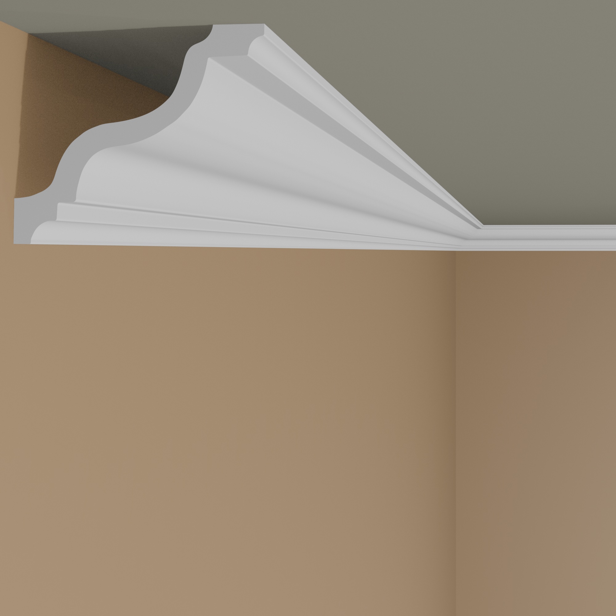 Moldura de techo NMC WT11 WALLSTYL 130 x 105 x 2000 mm Poliestireno Blanco