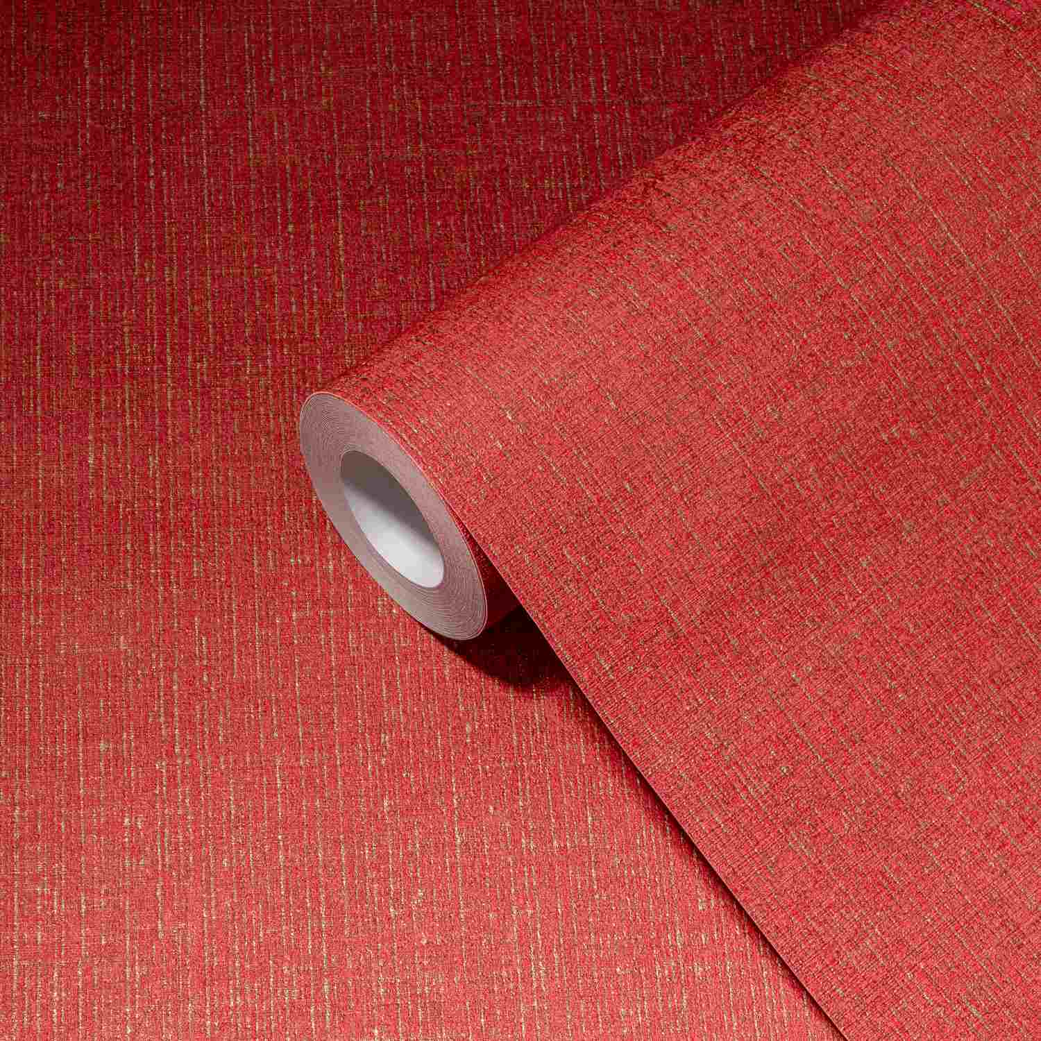 A.S. Creation MI HOGAR. MI SPA. 386946 Papel pintado no tejido Color liso 0,53 x 10,05 m Rojo