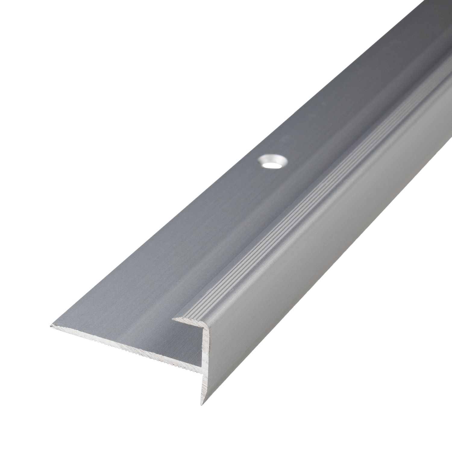 Perfiles de canto y ángulo para escaleras PROVISTON. Altura: 18,5 mm. Ancho: 36 mm. Largo: 1000 mm. Altura del canto: 8,5 mm.