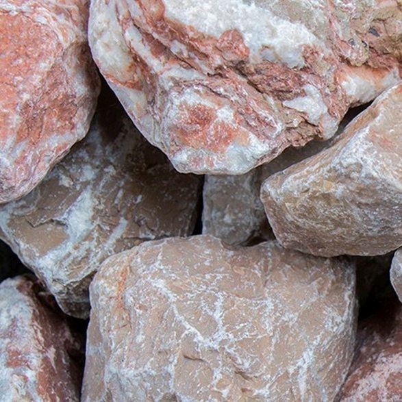 Alazana, 45-60 mm, virutas de piedra, mármol, piedra natural, marrón, beige, diseño para jardín GSH