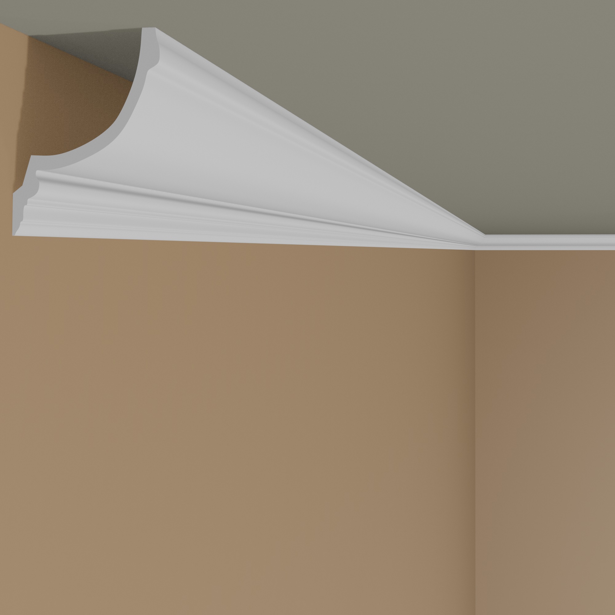Moldura de techo Mardom MDB140 Profoam 160 x 150 x 2000 mm Cornisa blanca moderna