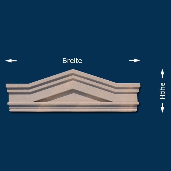 Wiesemann Gable "Bianco GB" Fachada Estuco Elemento de fachada Revestido Varias dimensiones