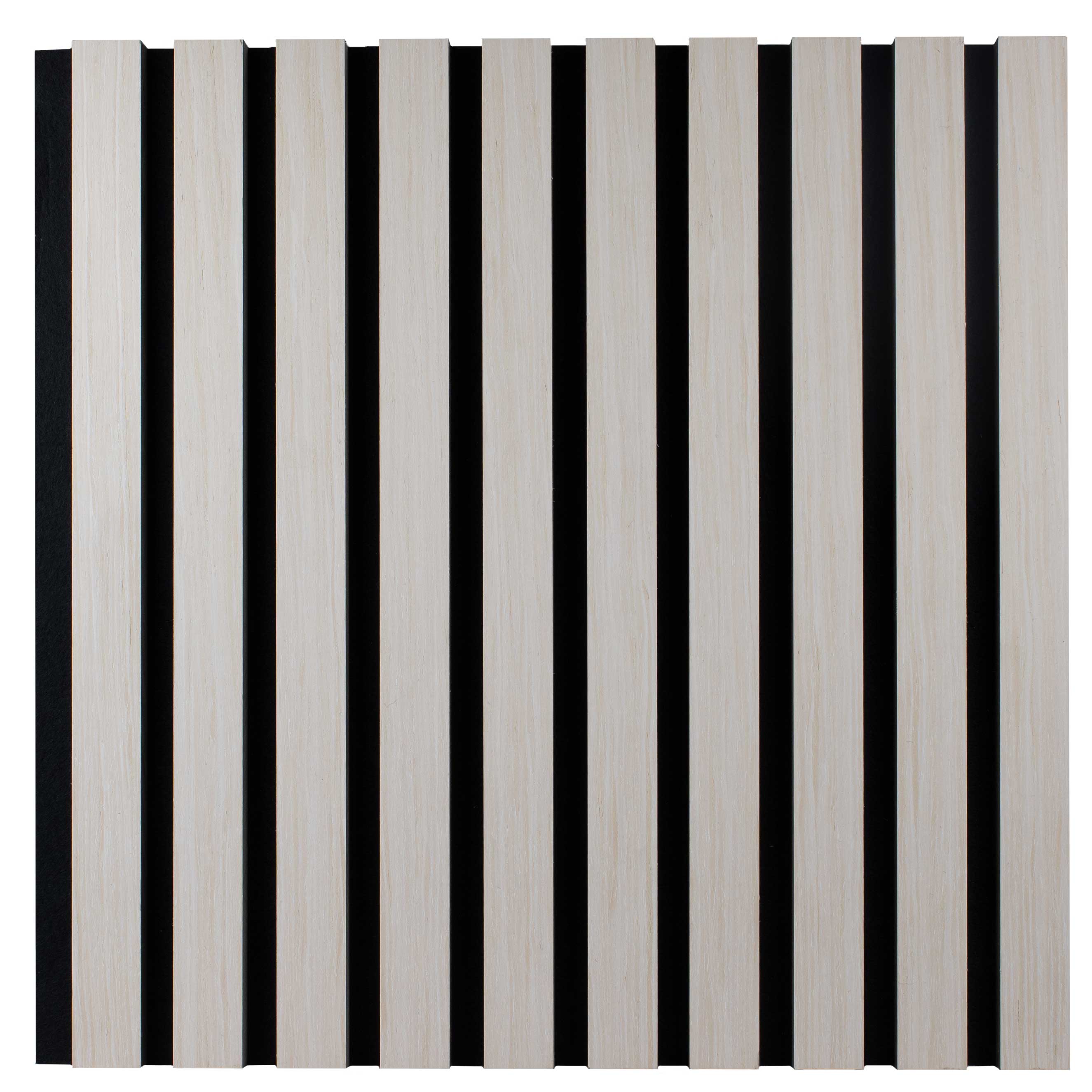 Panel acústico de pared PROVISTON 400 x 400 x 21 mm Paneles acústicos 3D de MDF color roble claro