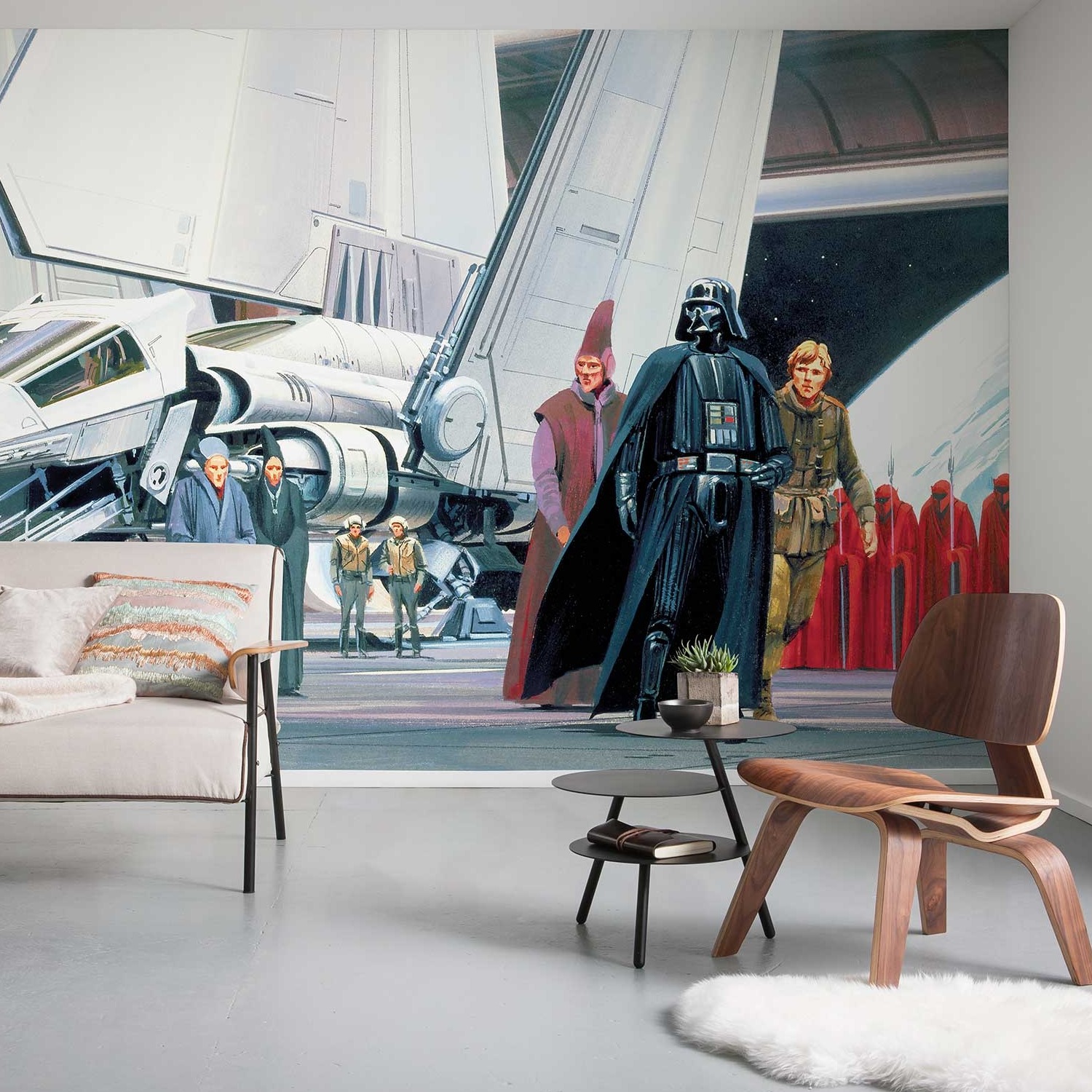 Papel pintado fotográfico Komar de Star Wars: Lanzadera de la Estrella de la Muerte, 250 x 500 cm, impresión digital, papel pintado no tejido de Darth Vader