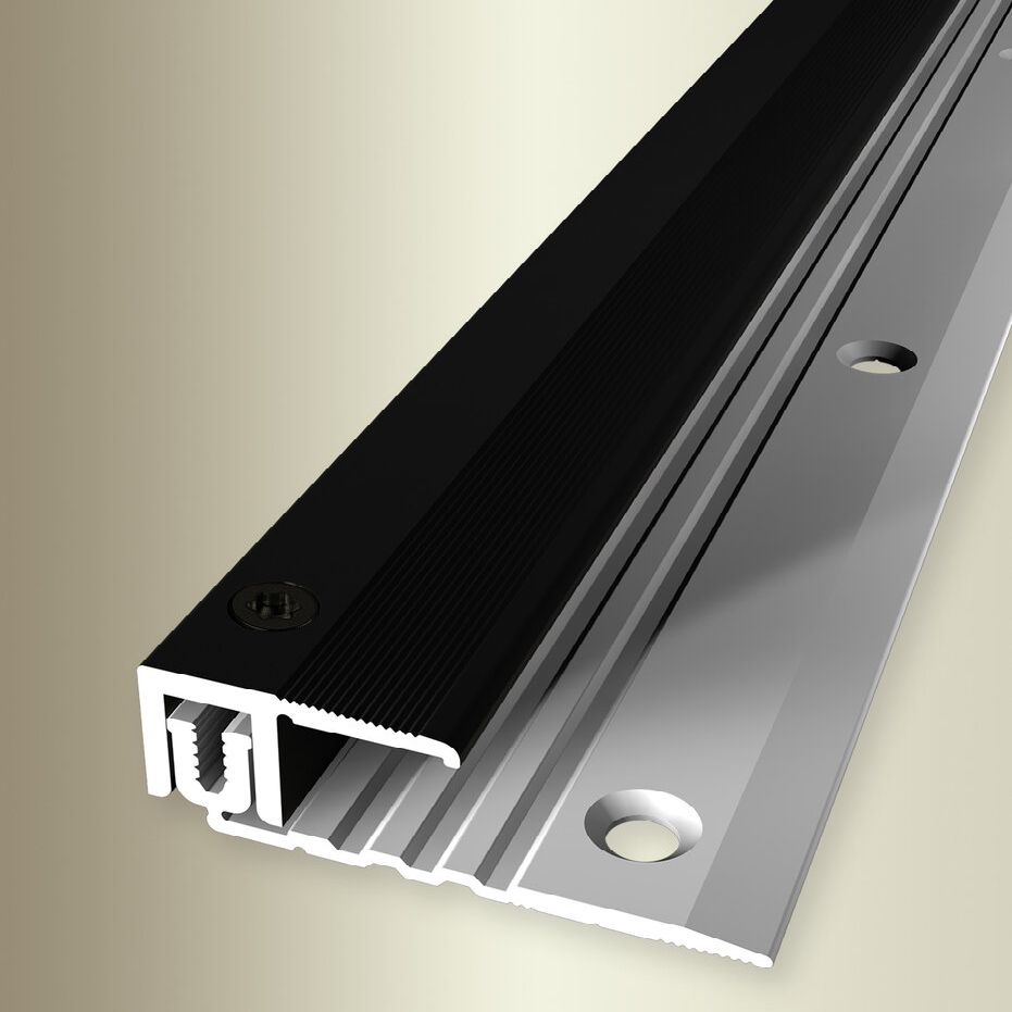 Perfiles de remate y canto Küberit B, altura de canto de 40 mm, aluminio anodizado de 6,5 a 16 mm