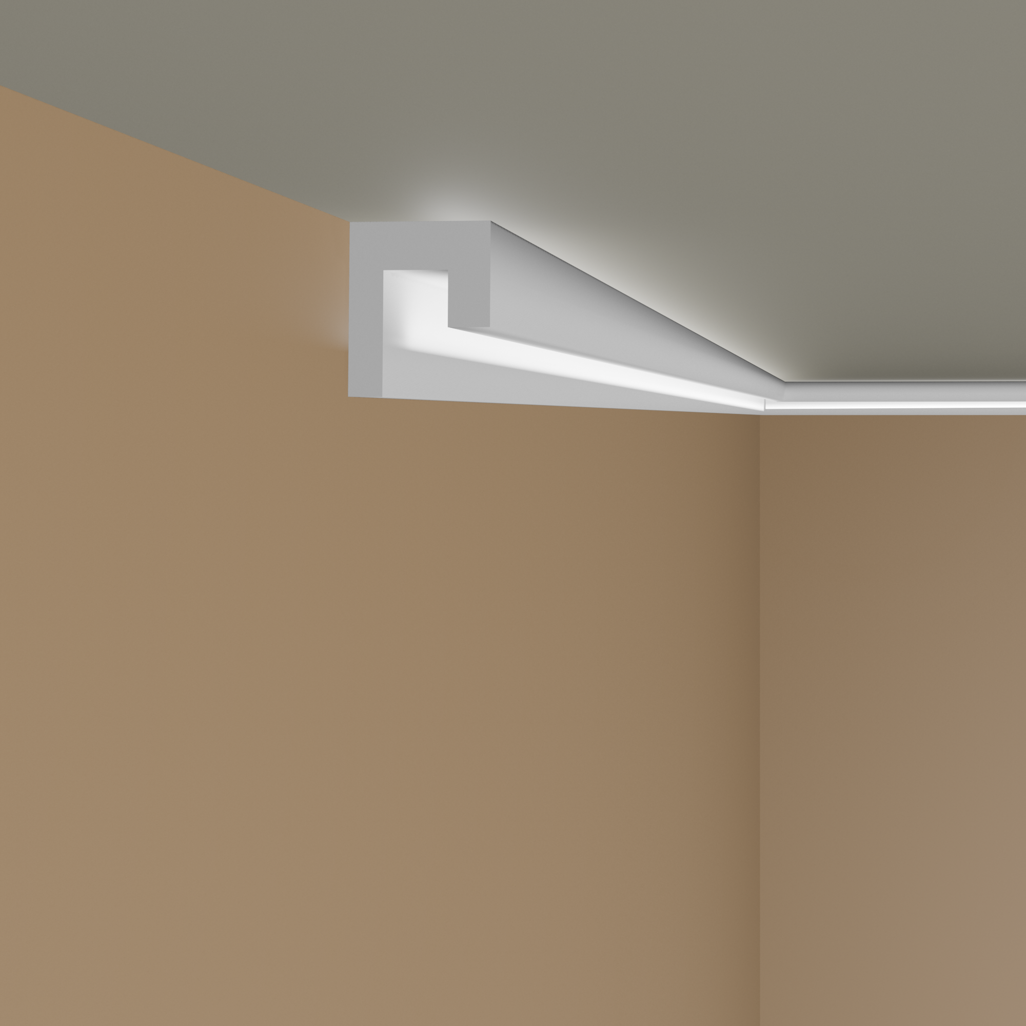 PROVISTON | Moldura de escayola "ML-71" | 60 x 62 x 1000 mm | Moldura ligera