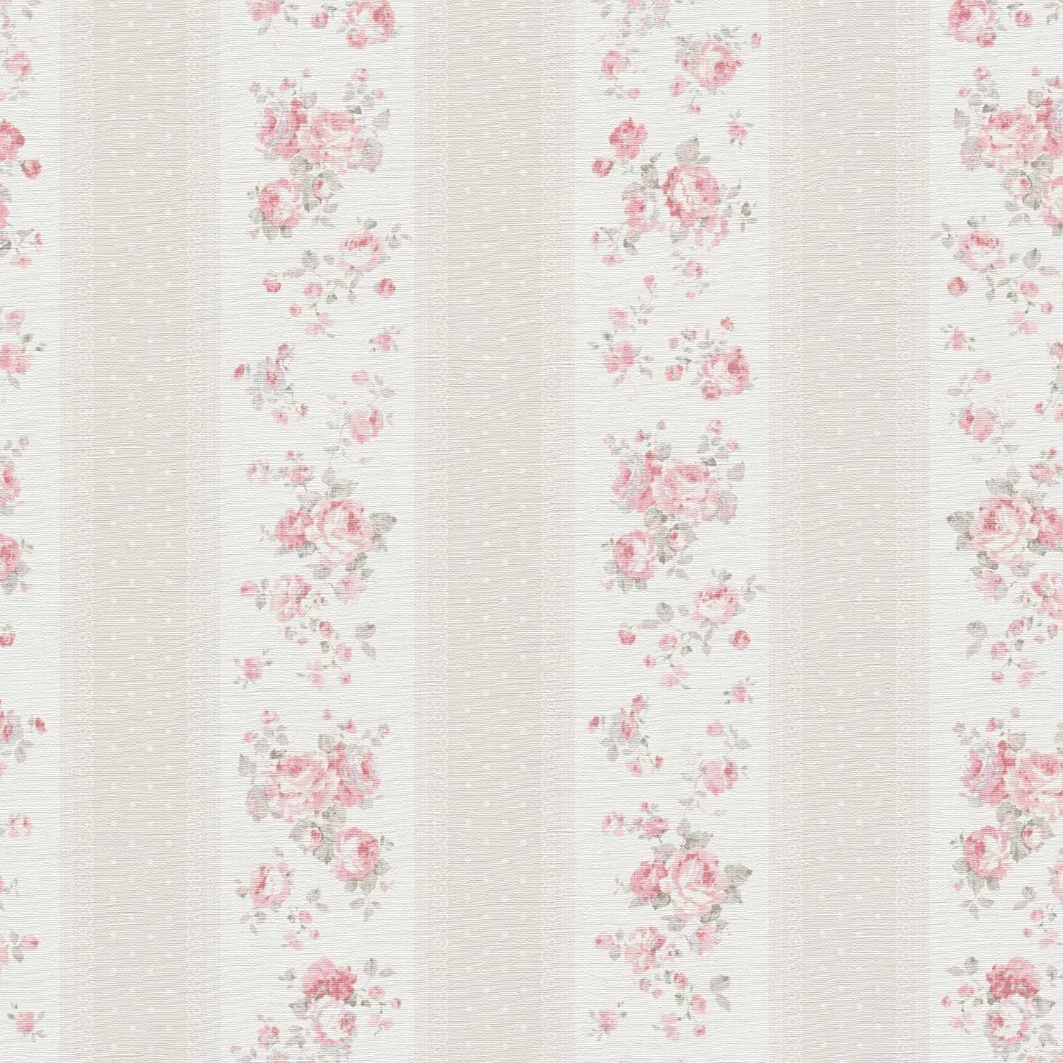 A.S. Creation Maison Charme 390694 Papel pintado no tejido Diseño floral 10,05 x 0,53 m Gris beige