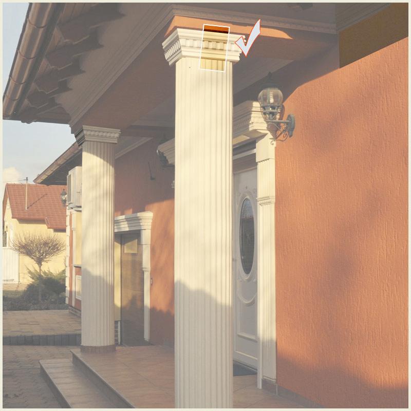 Säulendekoration mit "Wiesemann FP14"