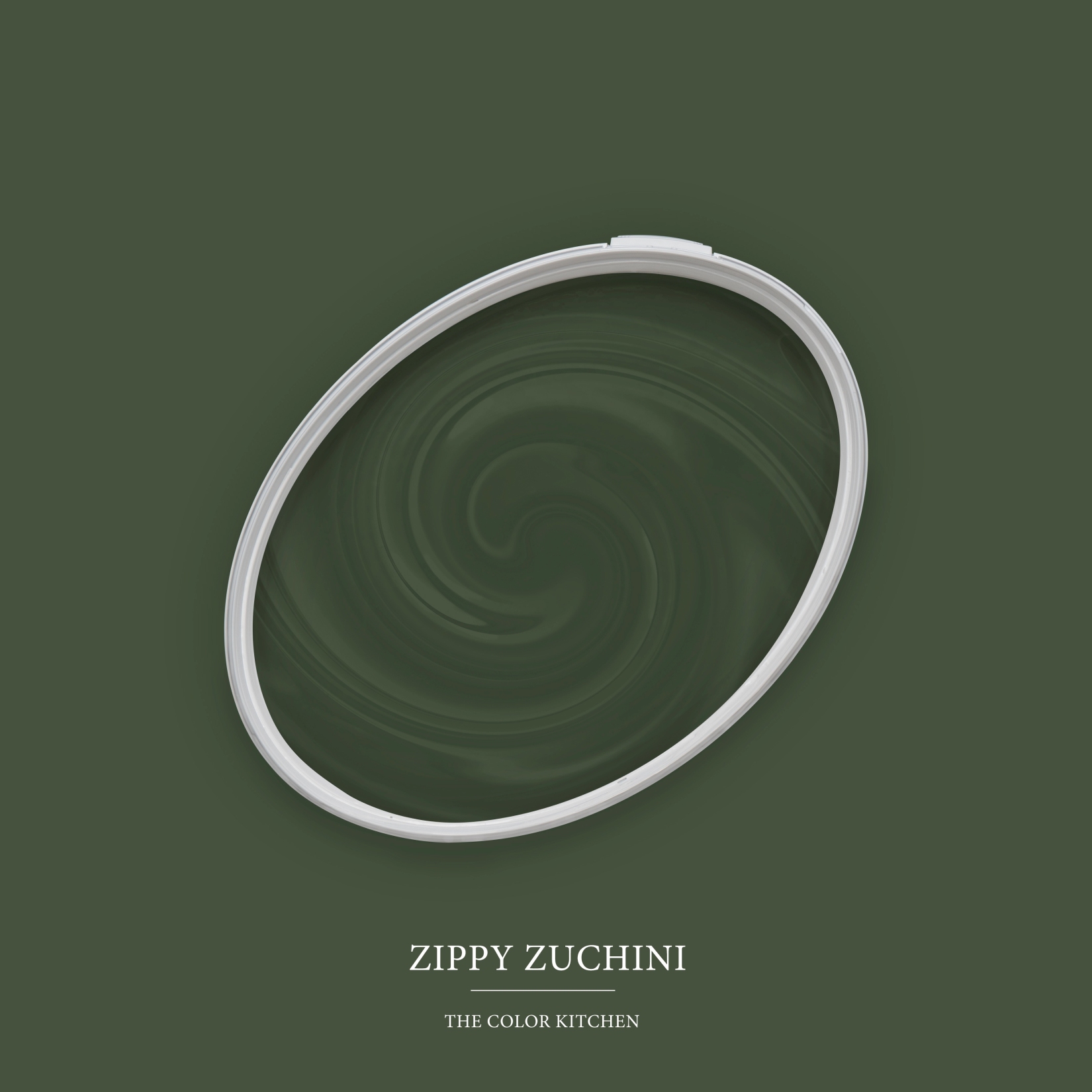 Pintura mural verde mate The Color Kitchen Zippy Zucchini Pintura plástica exclusiva para interiores, alta cobertura