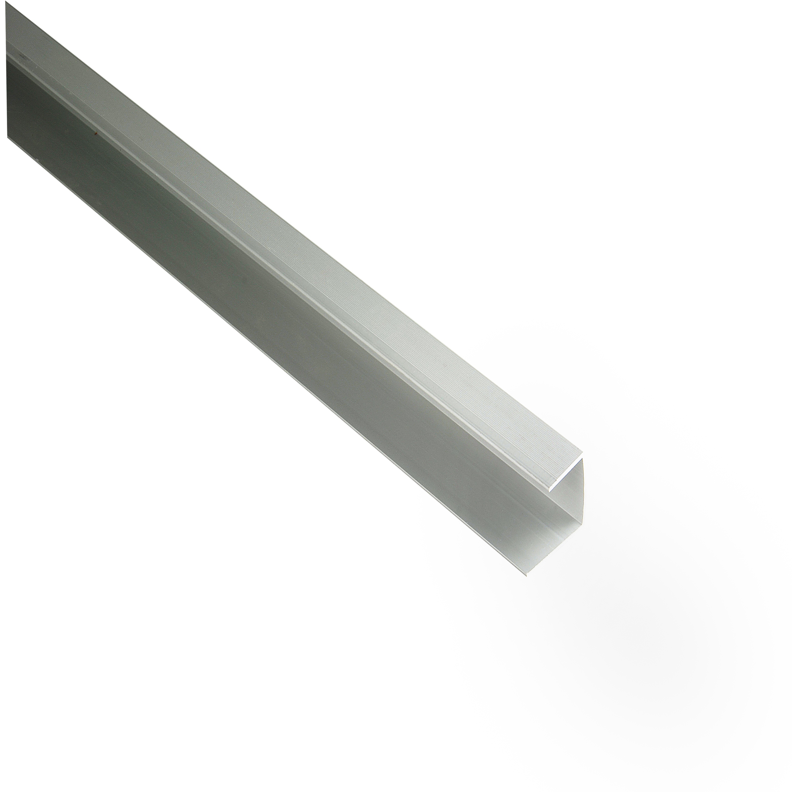 Perfil lateral en U de aluminio para tablas de terraza Kovalex de 26 mm