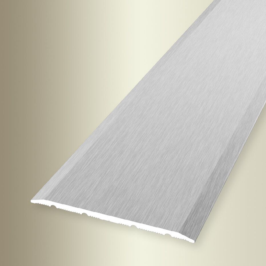 Perfil de transición Küberit, 3 mm de alto, 60 mm de ancho, 1000 mm de largo, tira de transición de aluminio anodizado.