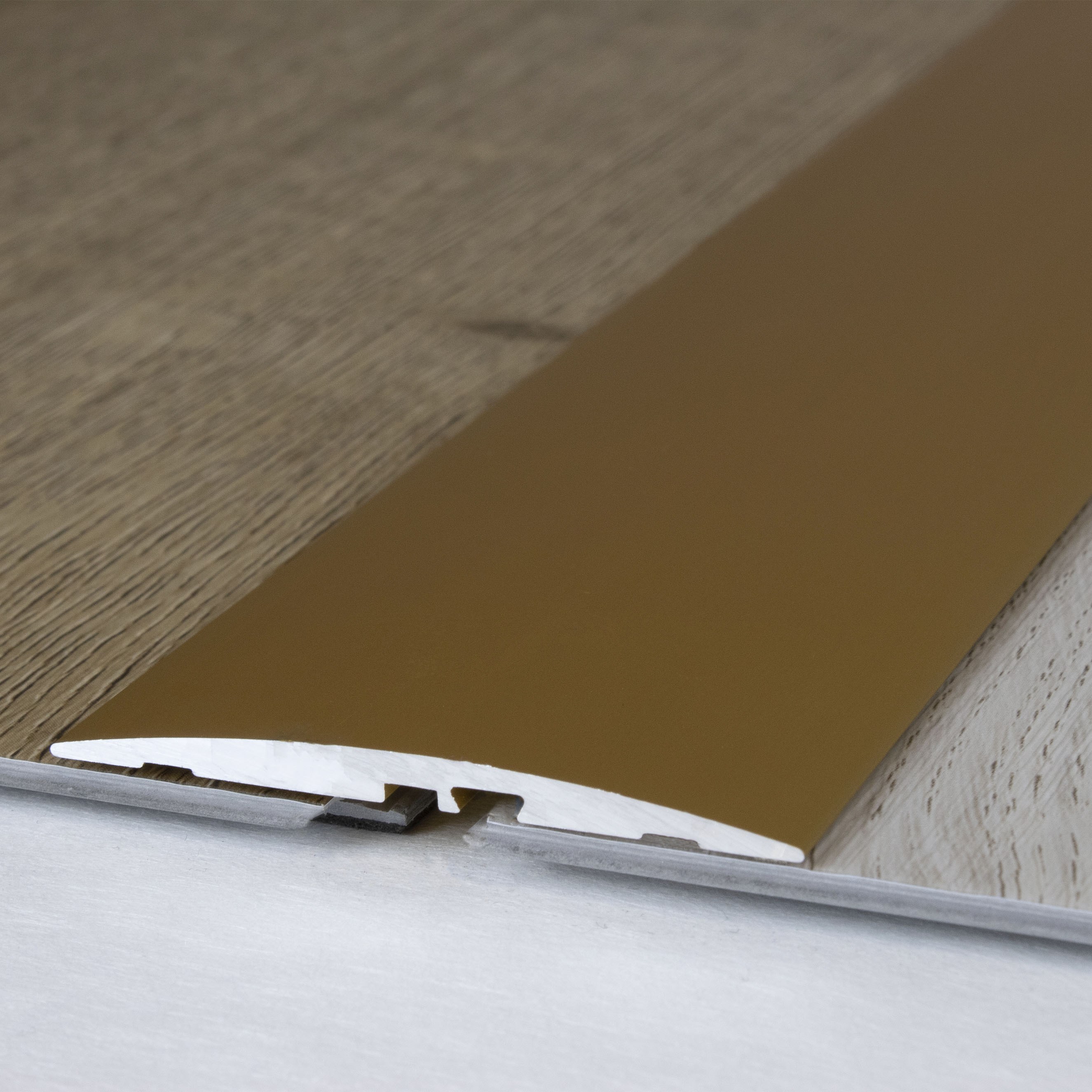 Perfil de transición PROVISTON, altura 4 mm, ancho 58 mm, tira de transición, aluminio