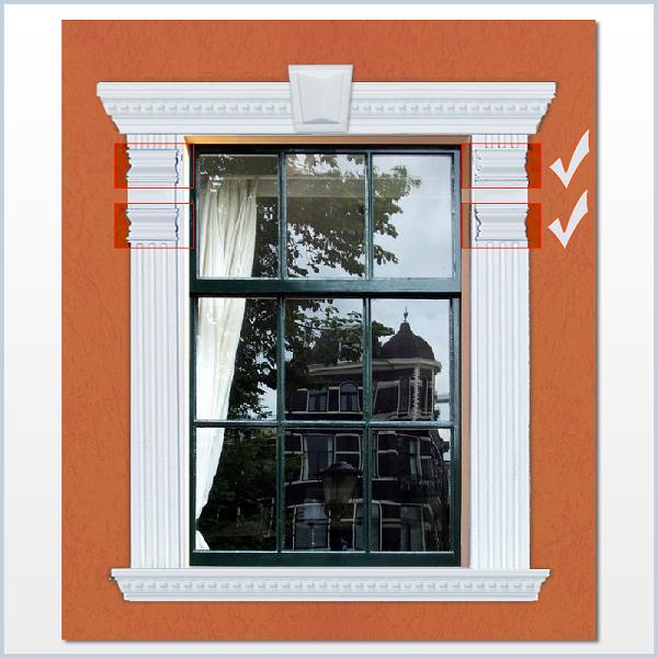 Fassadenzierelement "Marcus 1-K2" (Schlussstein)