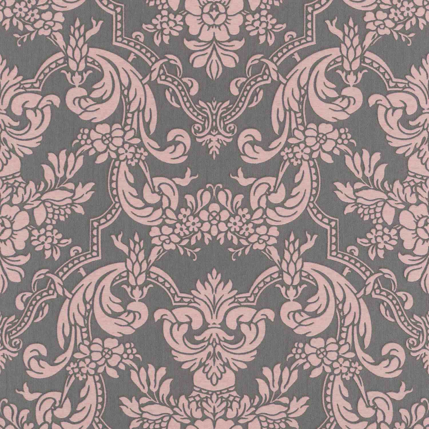 Rápido Trianon XIII 570649 Papel pintado no tejido Barroco 0,53 x 10,05 m Gris Rosa