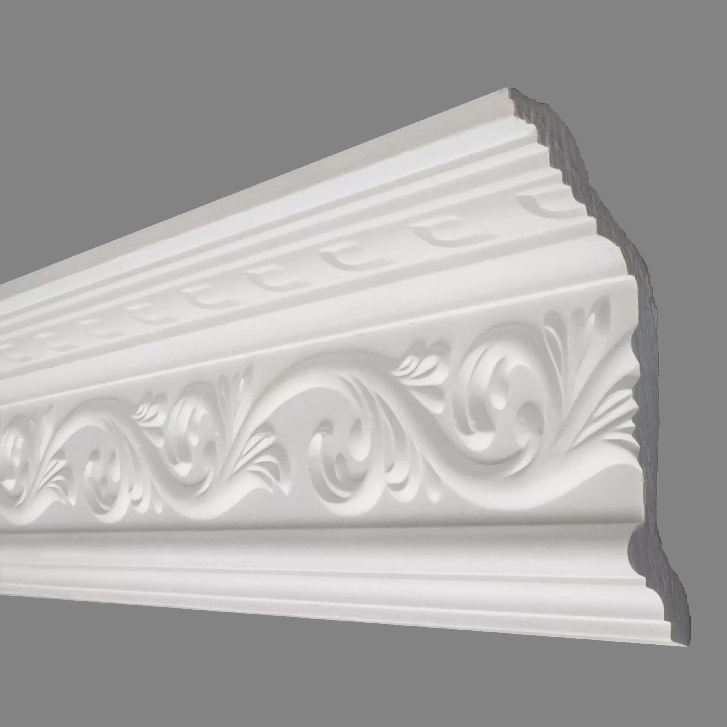 PROVISTON Moldura de escayola "Rostock" 80 x 110 x 1160 mm Molduras de yeso.