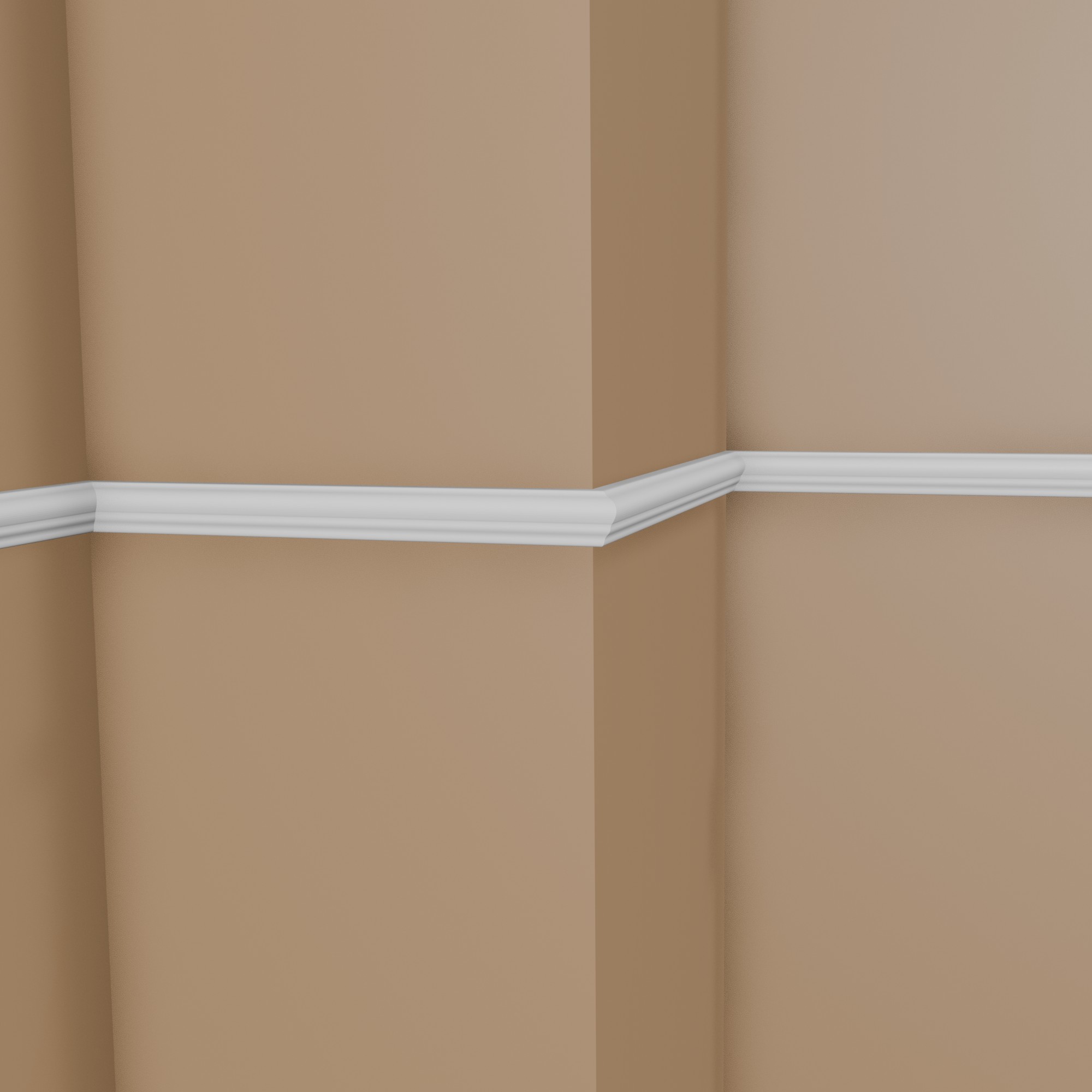 PROVISTON Moldura decorativa "NE255" 20 x 39 x 2000 mm Blanco Moldura de pared Decoración de pared Alta calidad