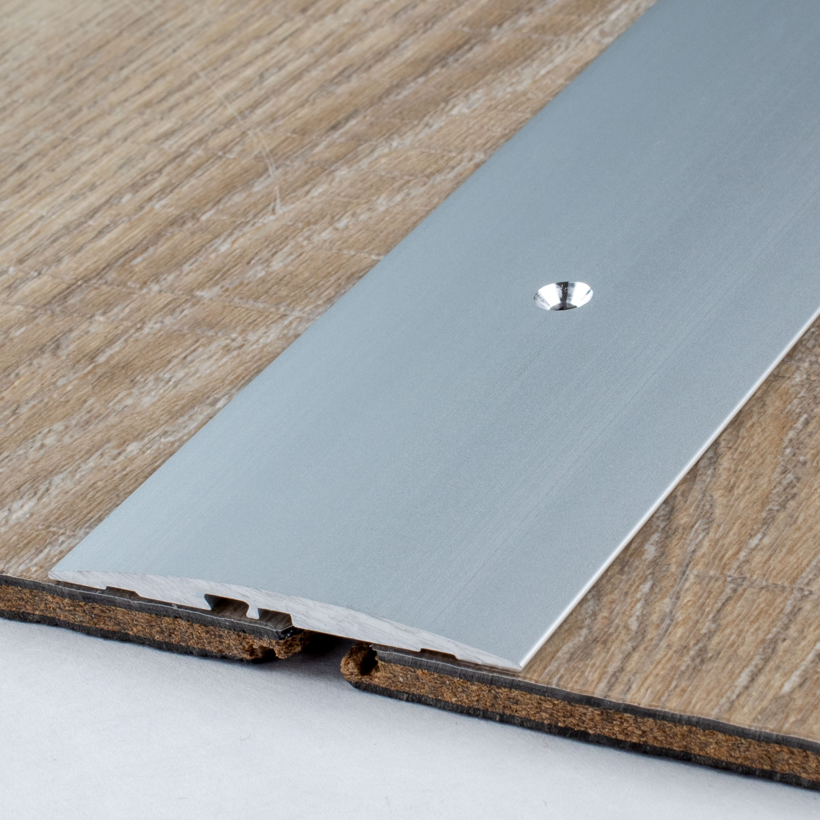 Perfil de transición PROVISTON, altura 4 mm, ancho 58 mm, tira de transición, aluminio