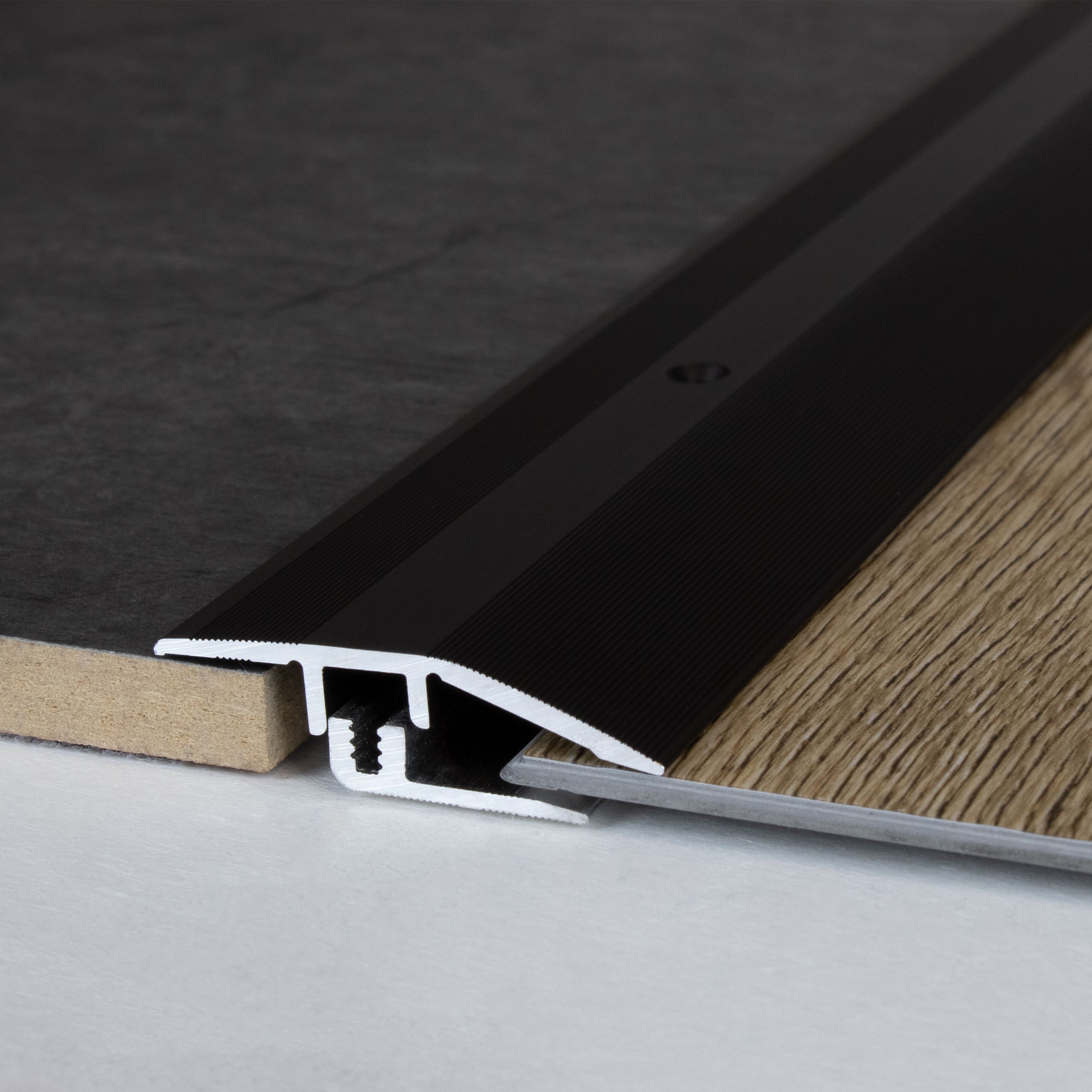 Perfiles de altura y ajuste Auer Kingston B 40 mm, altura de canto 5 - 9 mm, aluminio anodizado