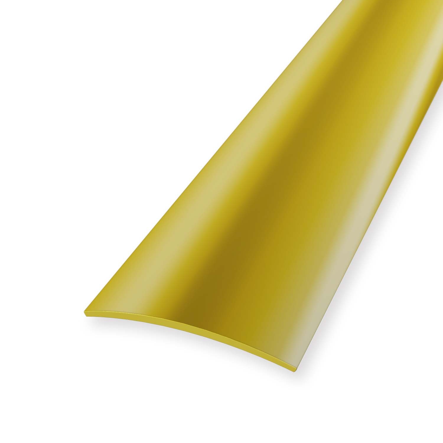 Perfil de transición de latón pulido de 3 x 30 x 1000 mm. Perfil de transición liso autoadhesivo Küberit.