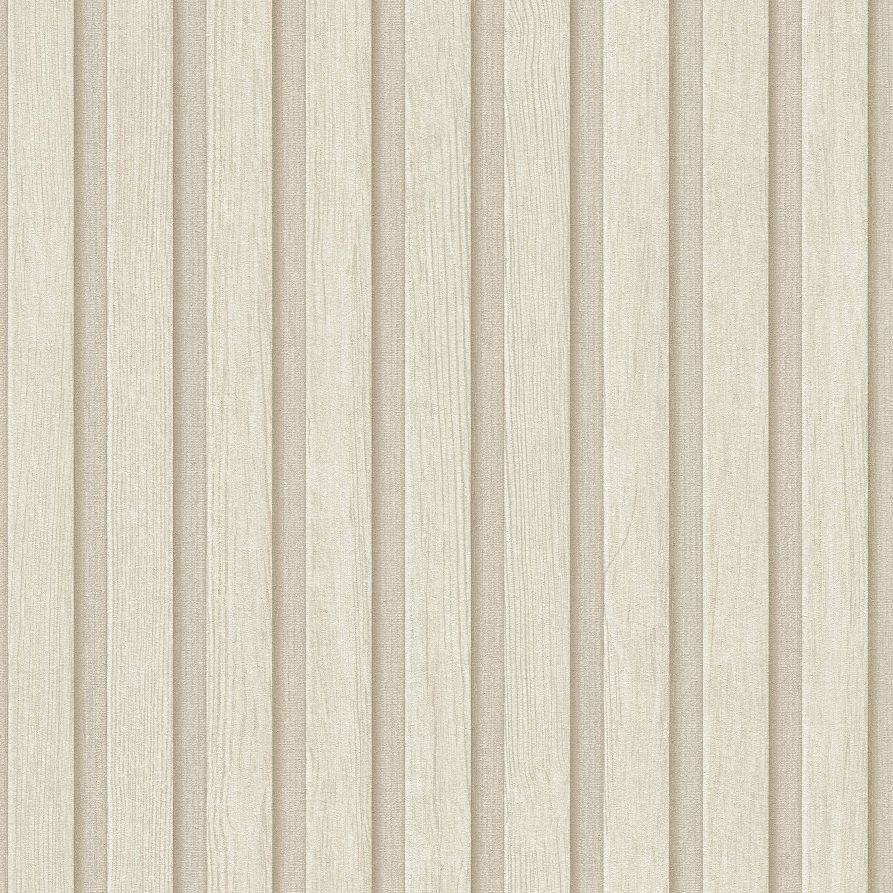 A.S. Creation PintWalls II Paneles de madera 391096 Papel pintado no tejido 10,05 m x 0,53 m crema