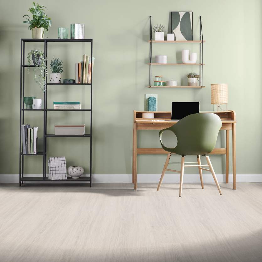 Laminado clic EL1008 1292 x 246 x 8 mm Suelo laminado resistente al agua, aspecto madera, roble blanco NKL32