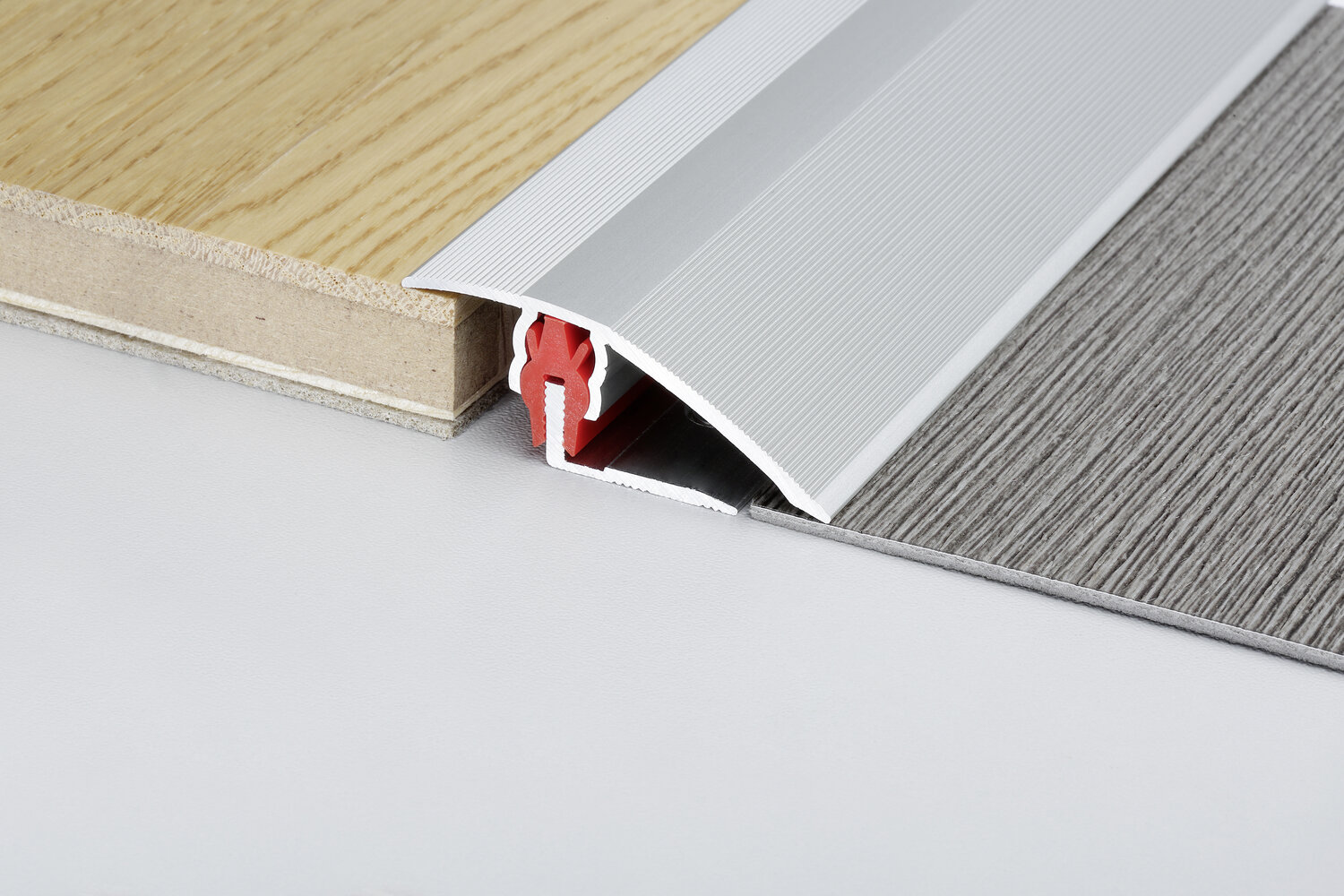 Perfil de transición PROVISTON B 51 mm, altura de borde 3 - 23 mm, tira de transición, aluminio anodizado